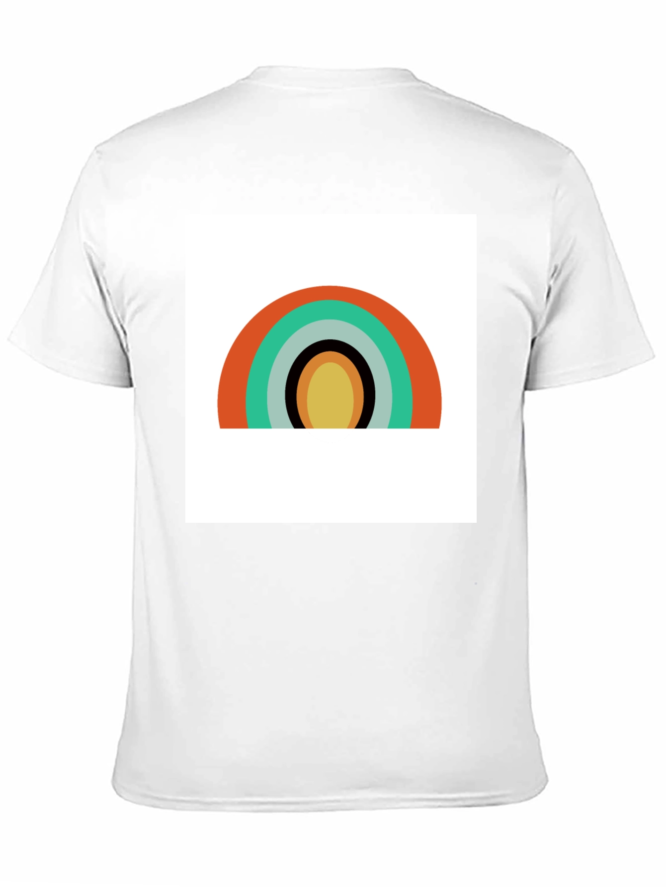 Retro Rainbow Graphic Tee - Modern Style