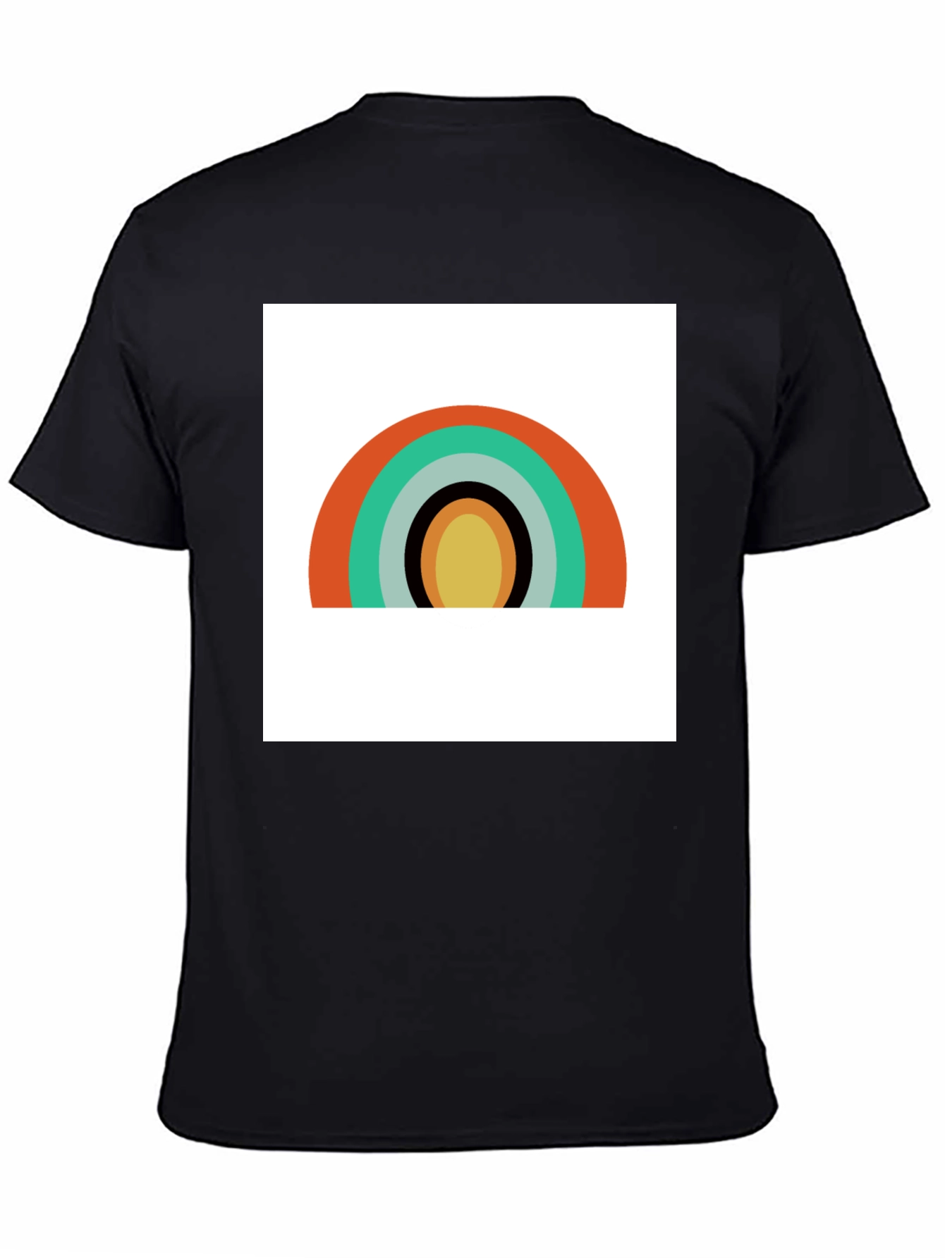 Retro Rainbow Graphic Tee - Modern Style