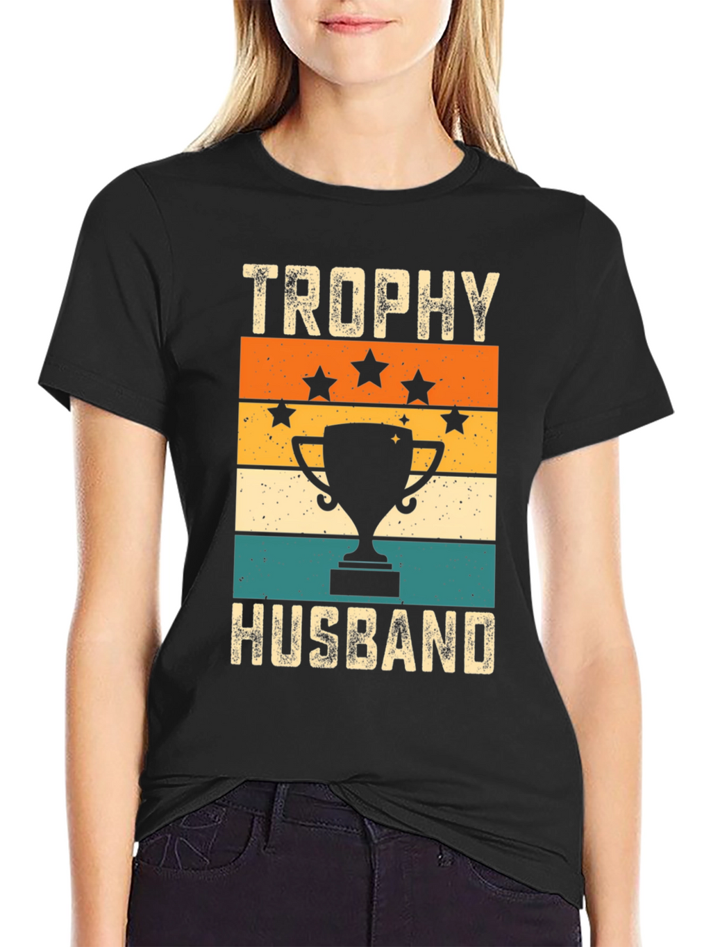 Trophy Husband Graphic T-Shirt - Retro Style