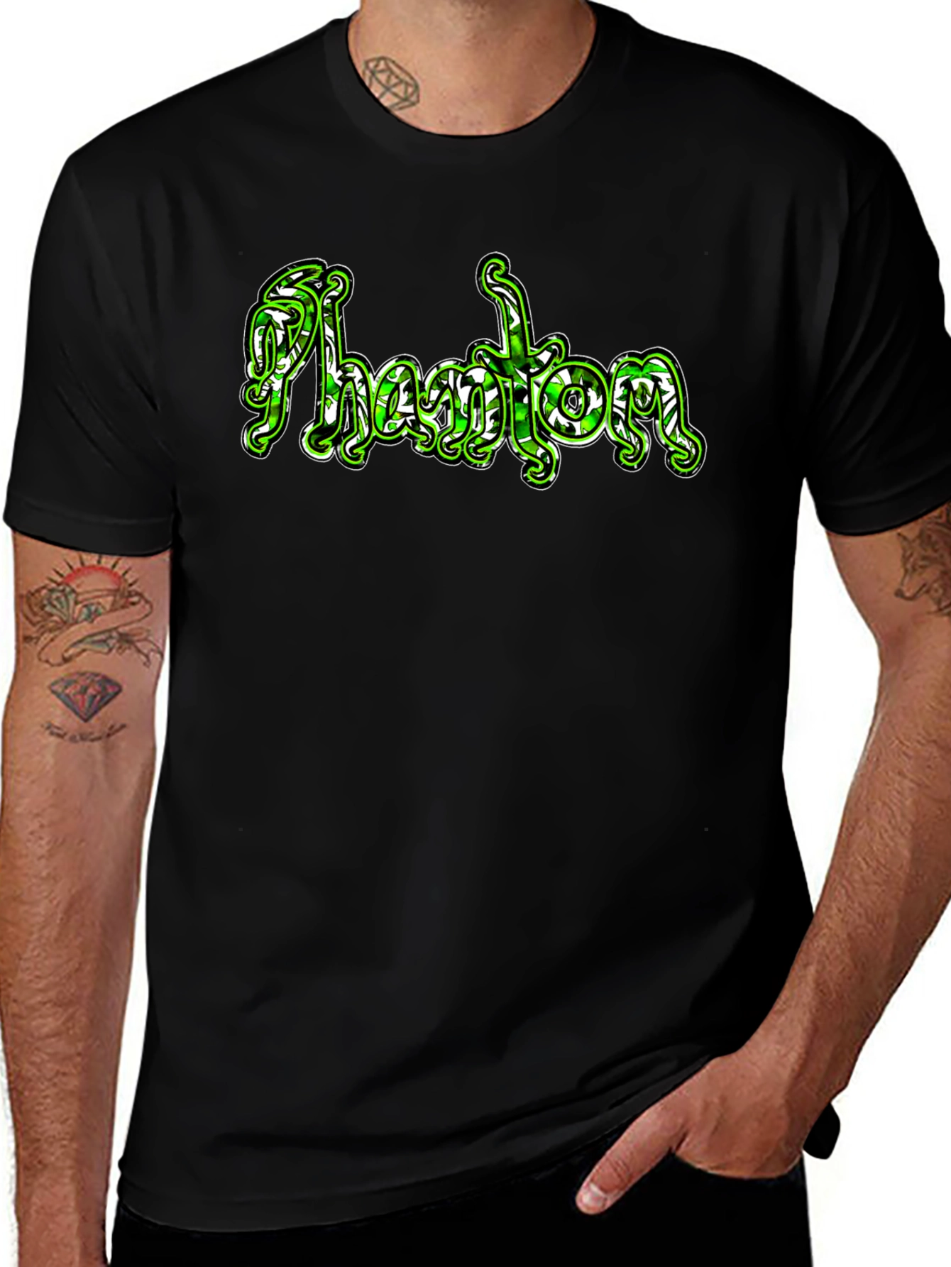 Phantom Graphic Black T-Shirt