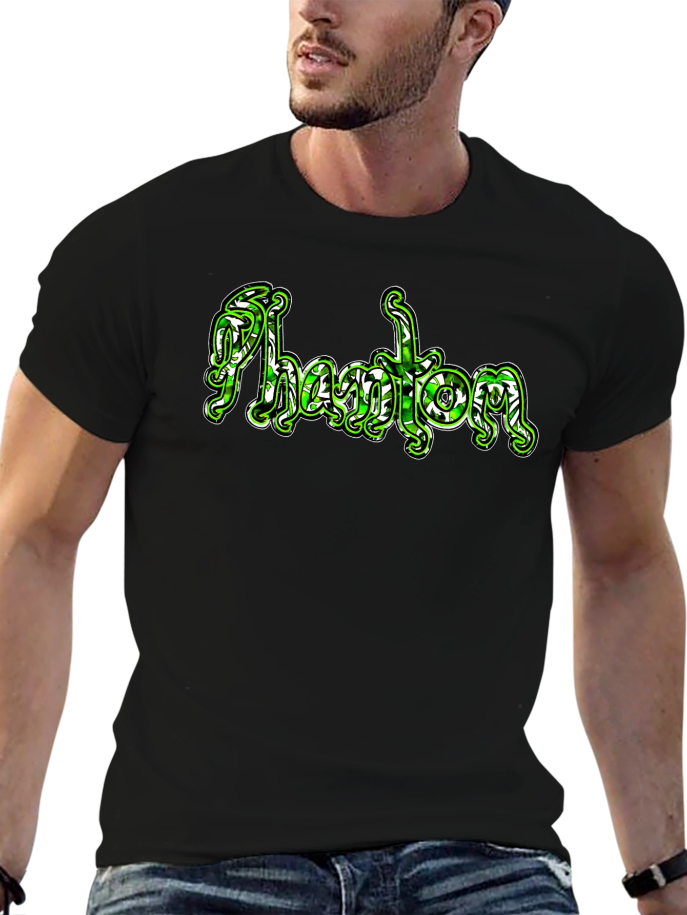 Phantom Graphic Black T-Shirt