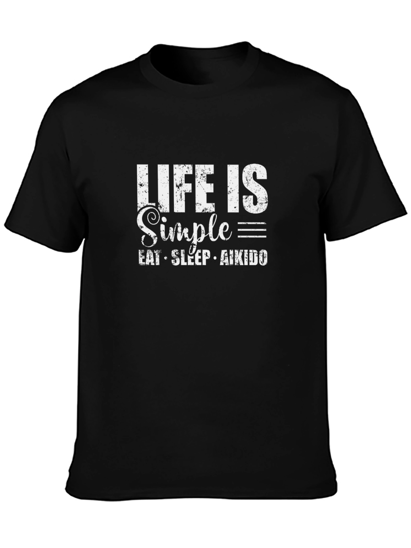 Life is Simple Eat Sleep Aikido T-Shirt