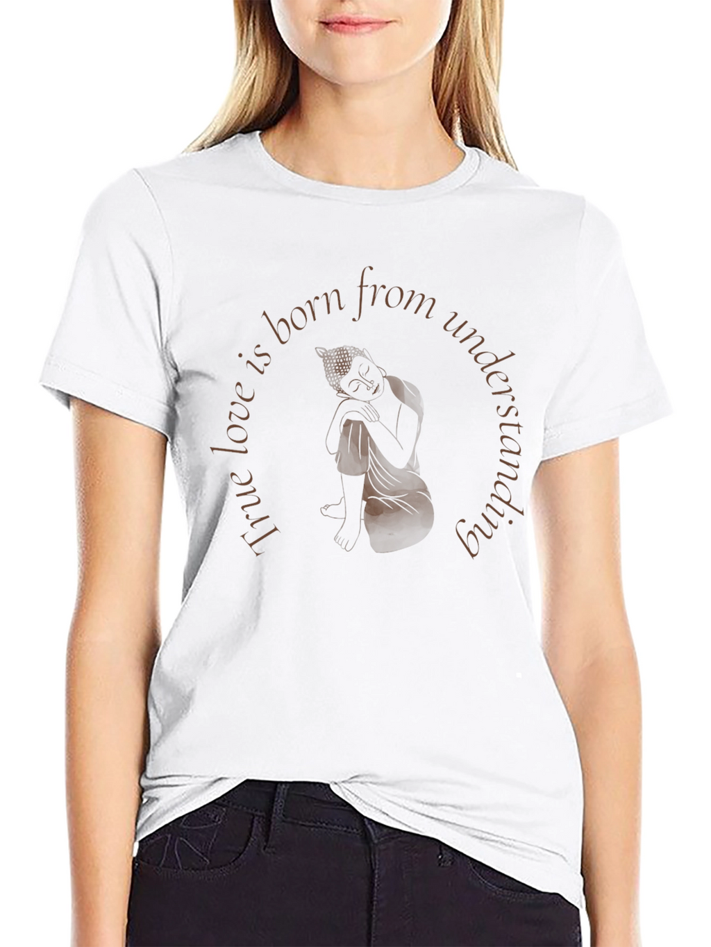 Mindful Buddha Graphic Tee - True Love Design