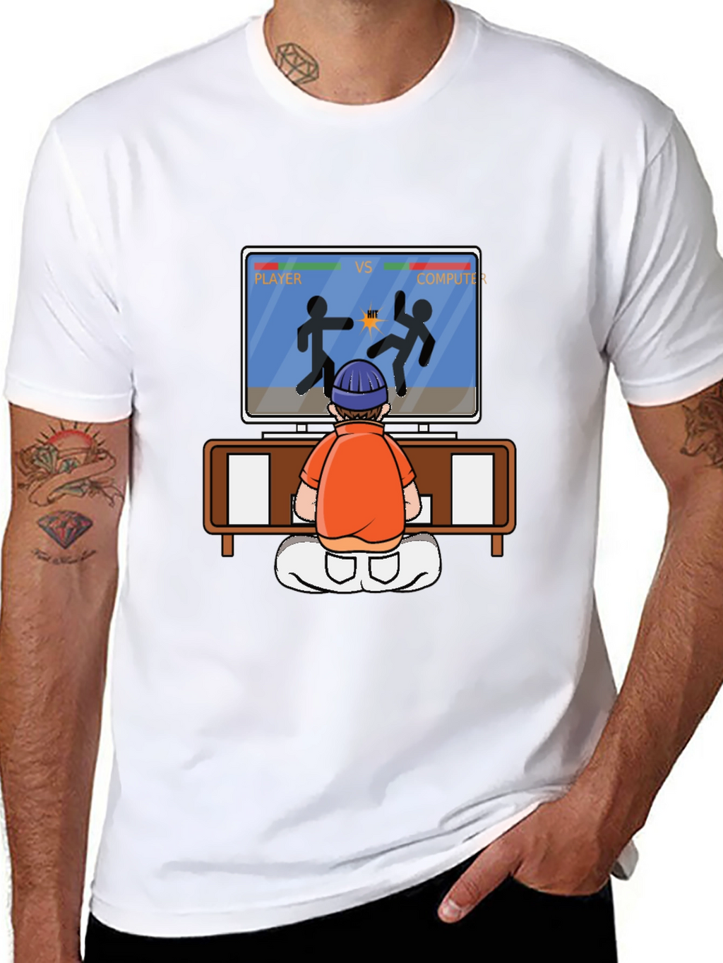 Player vs Computer Gamer T-Shirt