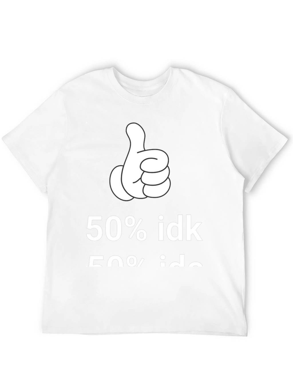 50% IDK Graphic Tee - Black