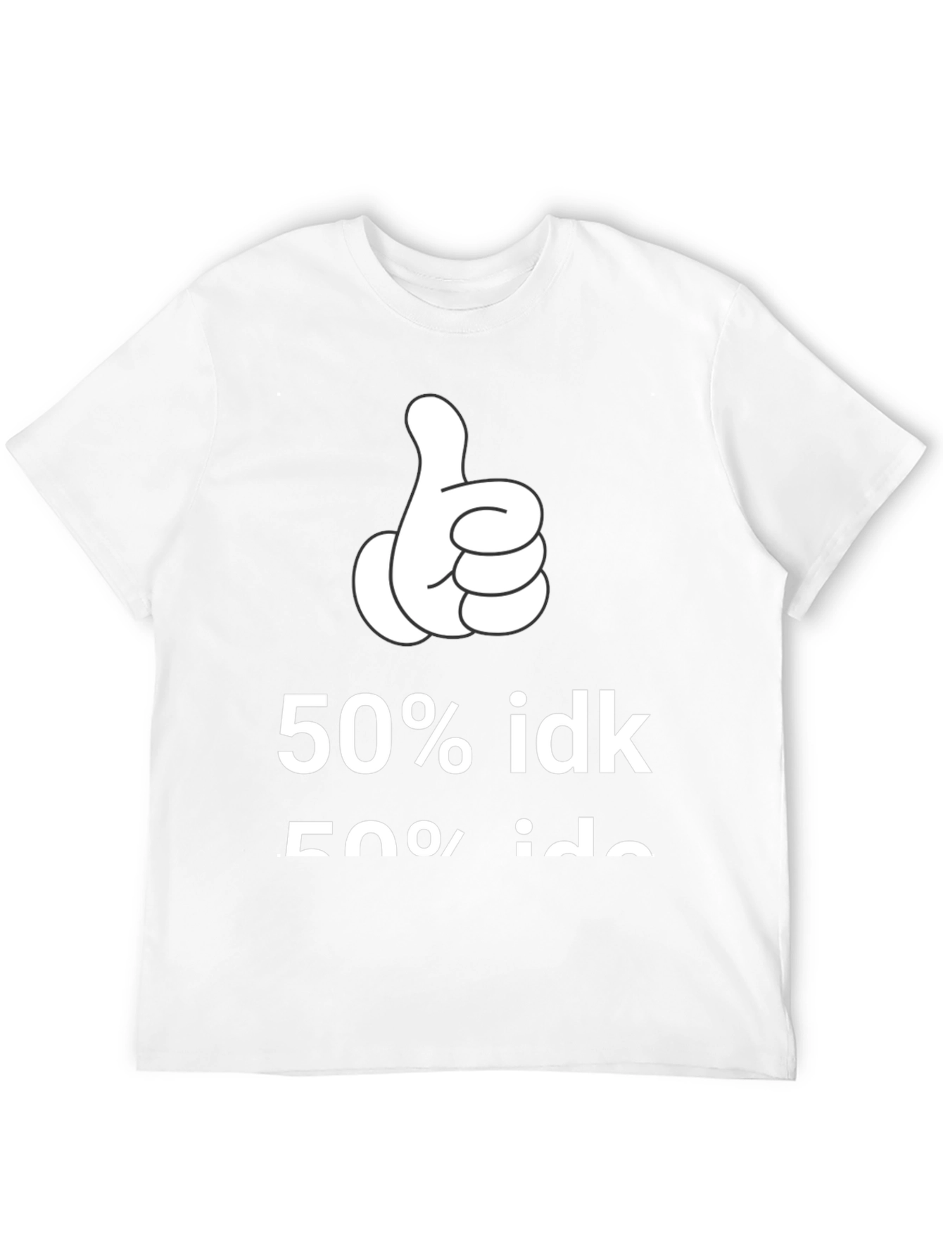 50% IDK Graphic Tee - Black