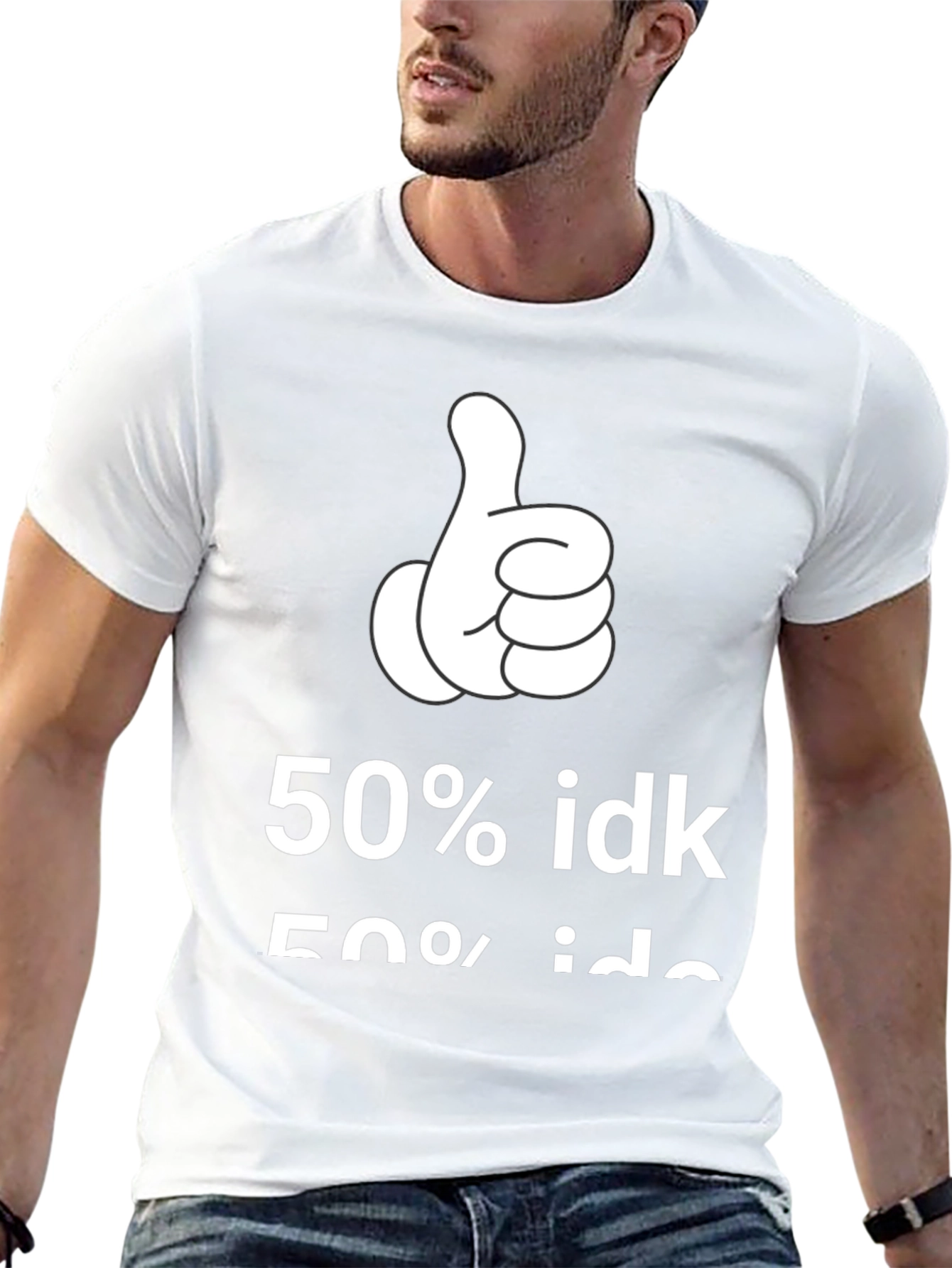 50% IDK Graphic Tee - Black