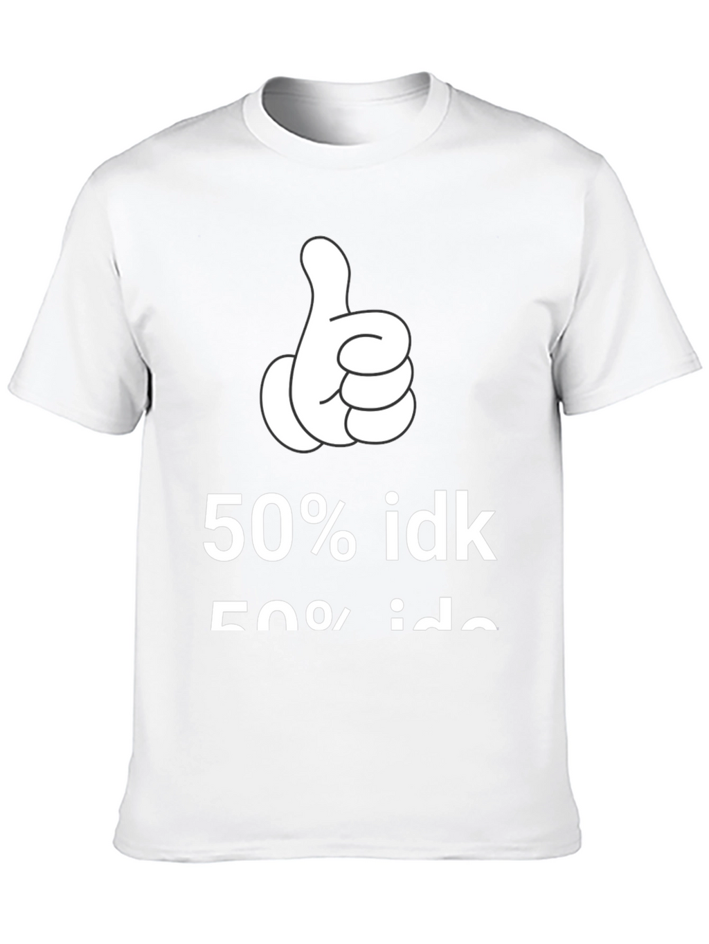 50% IDK Graphic Tee - Black