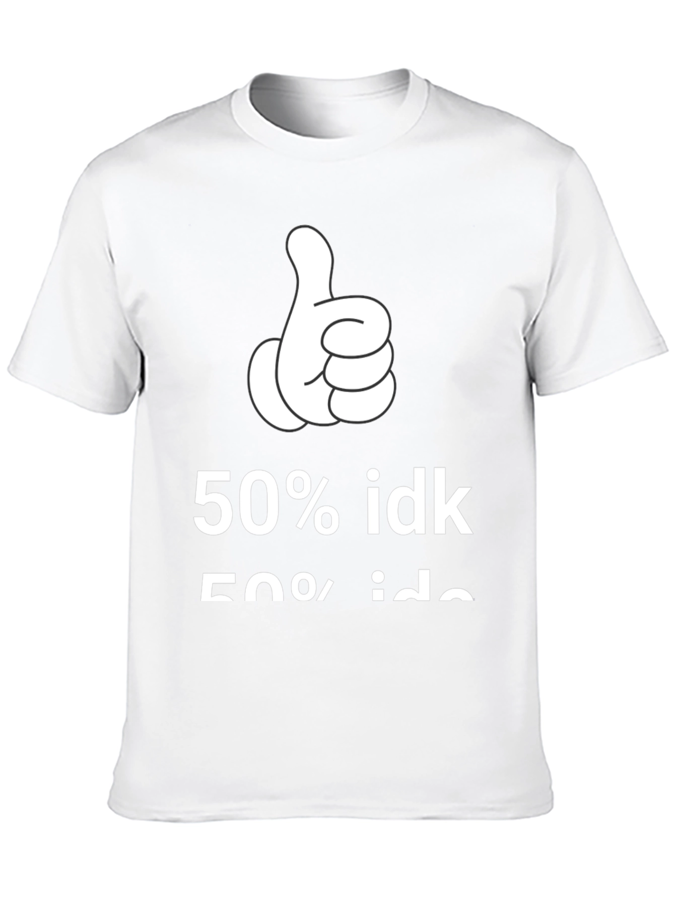 50% IDK Graphic Tee - Black