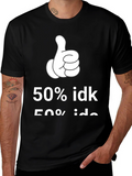 50% IDK Graphic Tee - Black