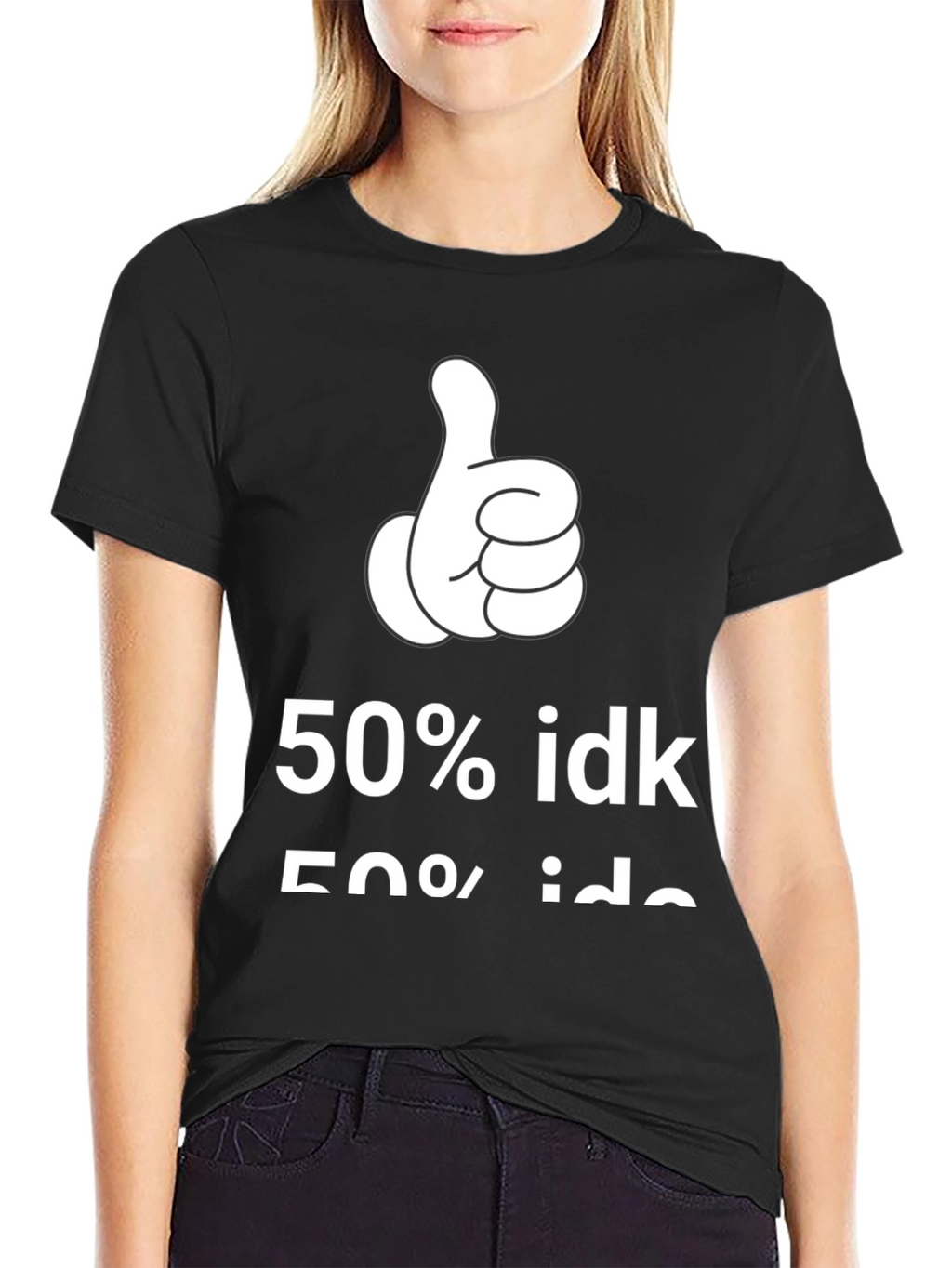 50% IDK Graphic Tee - Black
