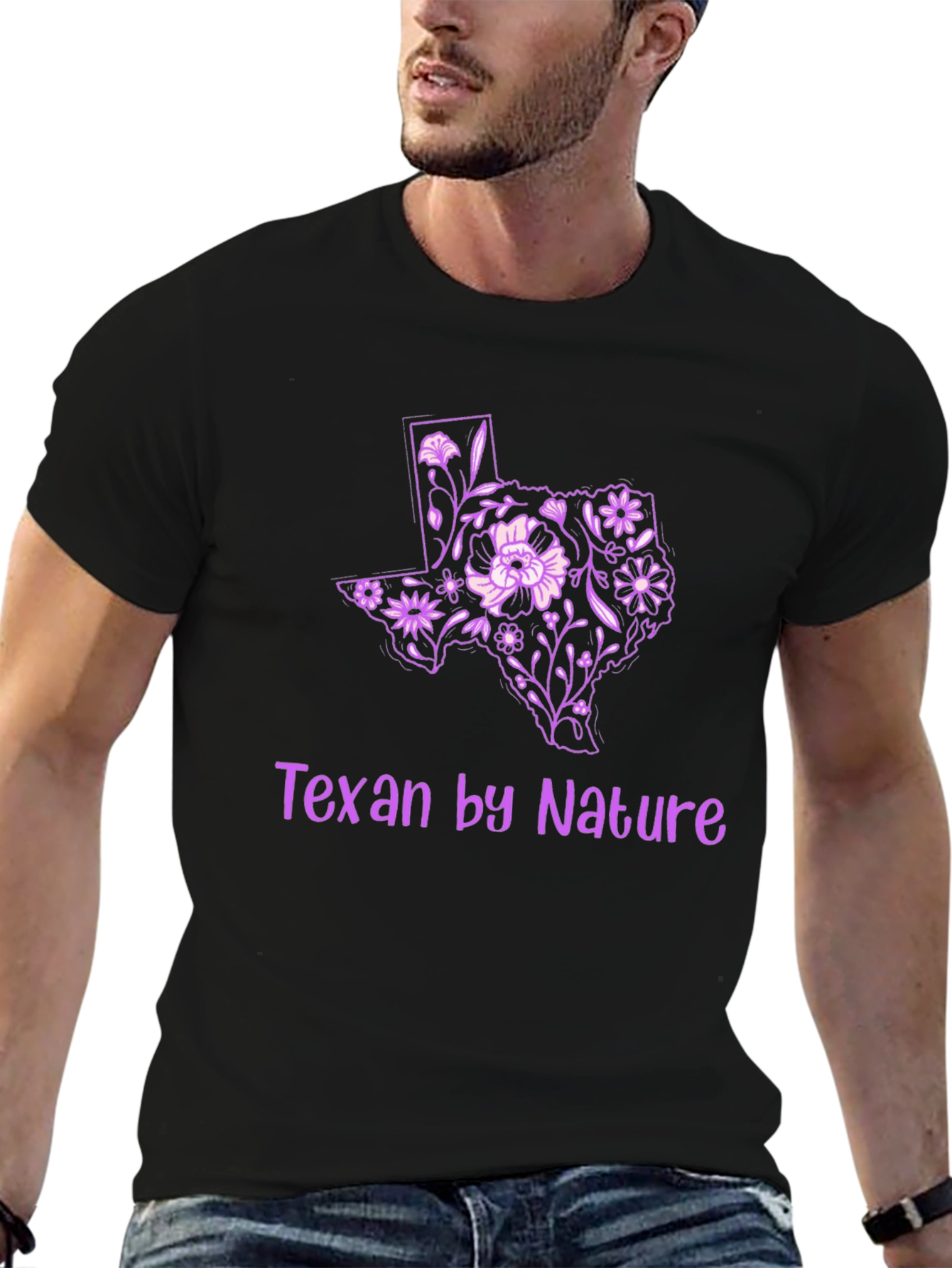 Texan by Nature Graphic Tee - Floral Texas Pride