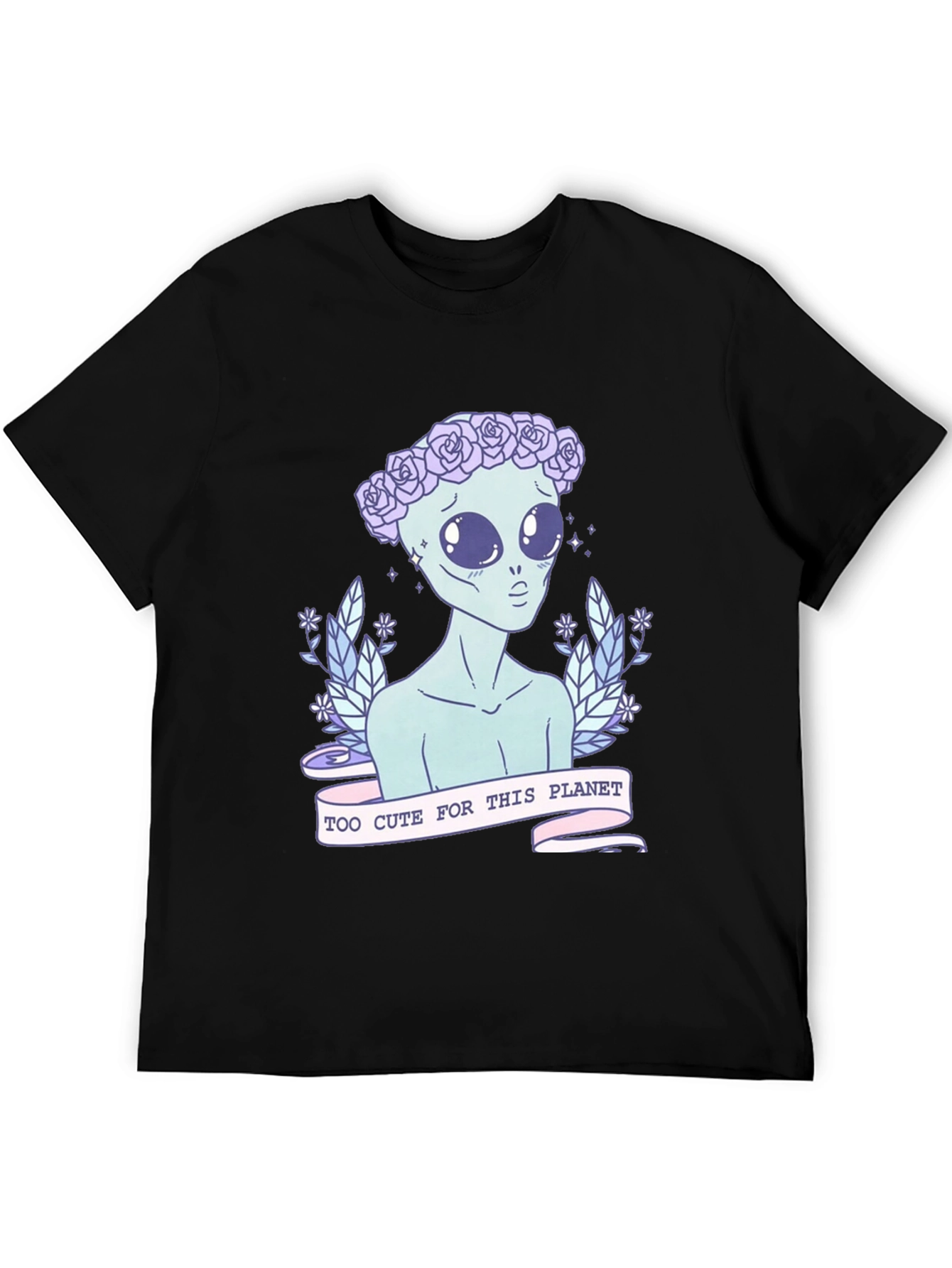 Alien Too Cute T-Shirt - Unisex Black Tee