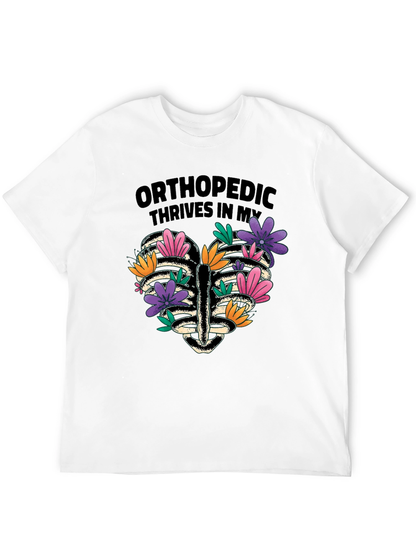 Orthopedic Rib Cage Floral T-Shirt