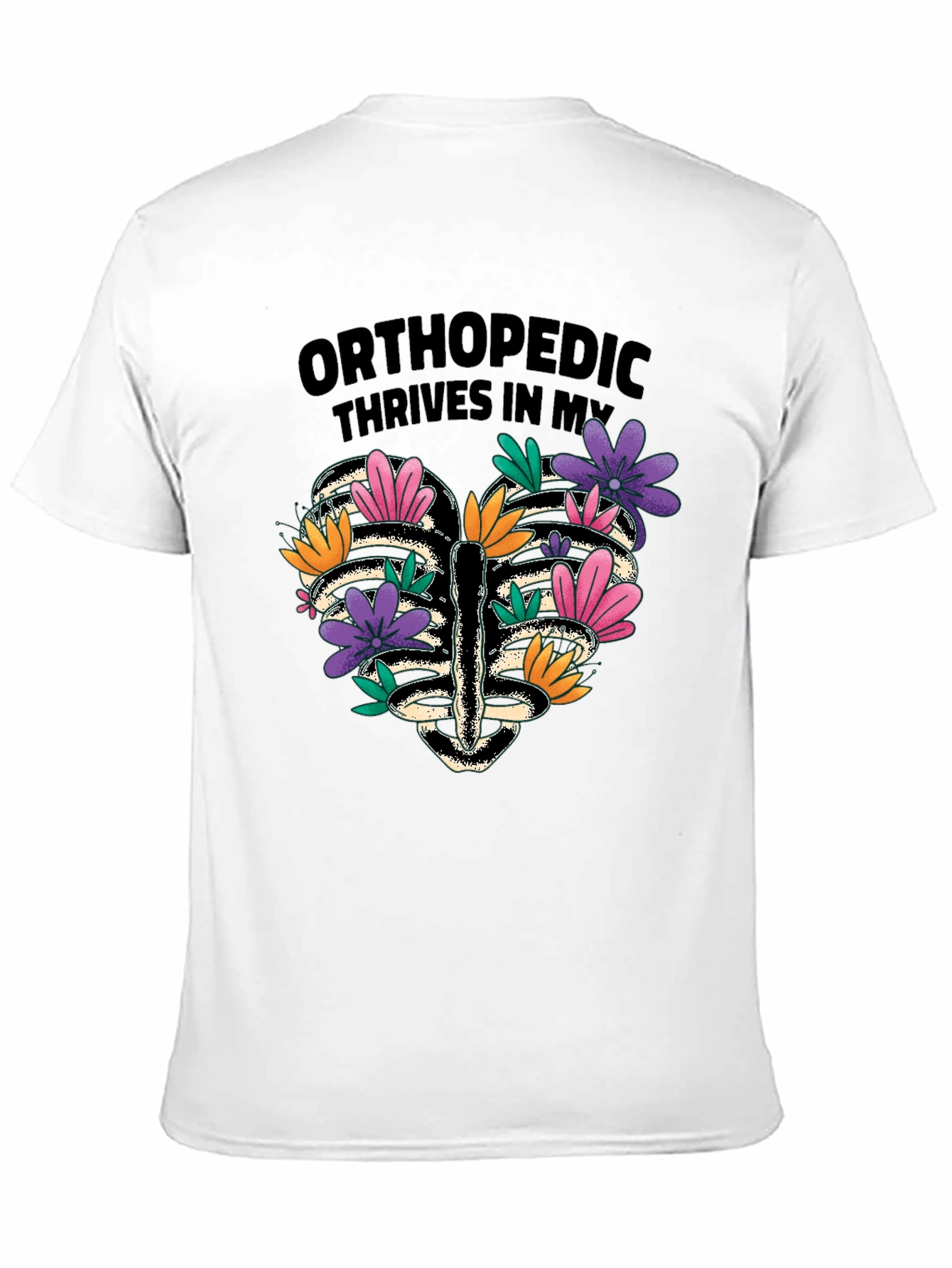 Orthopedic Rib Cage Floral T-Shirt