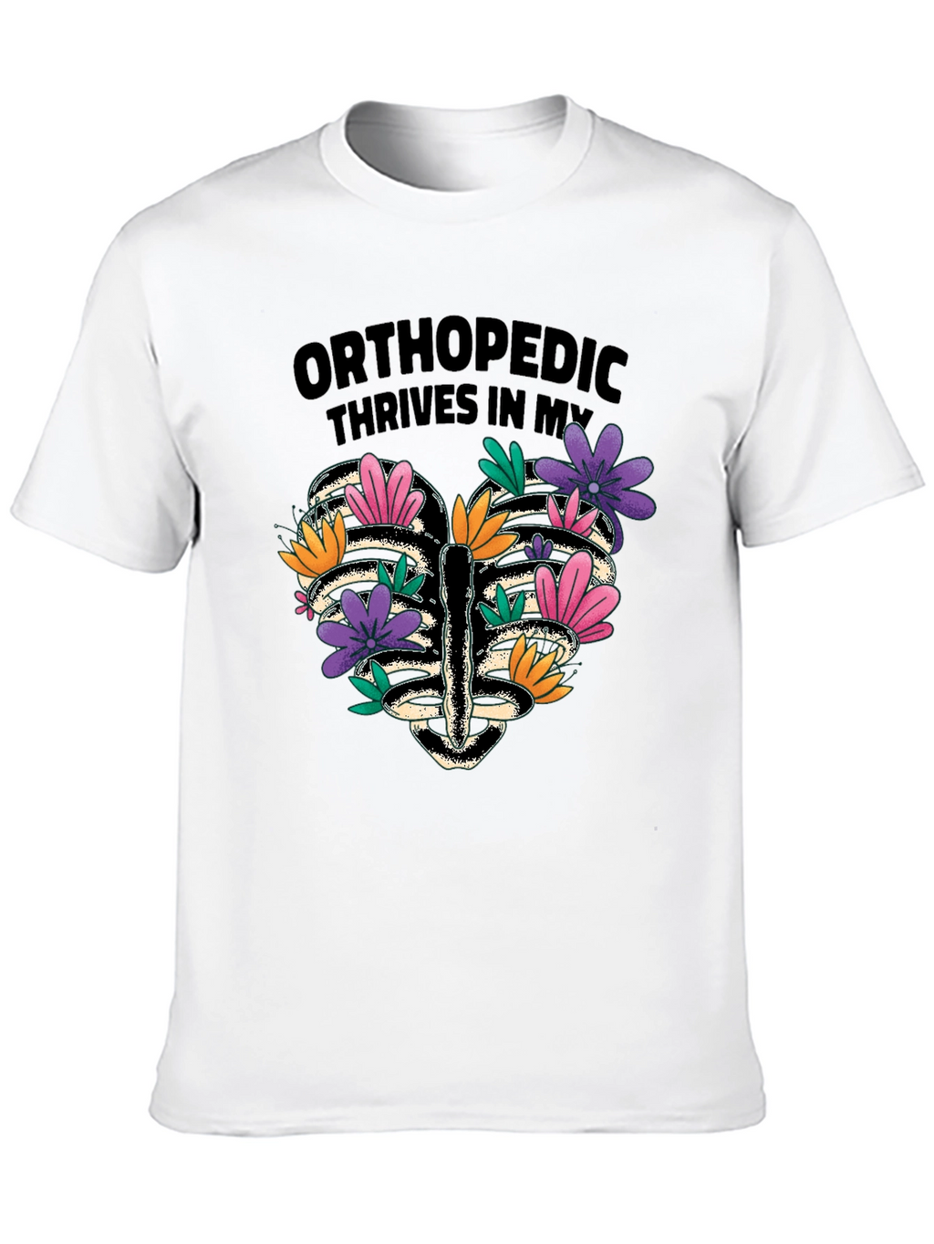 Orthopedic Rib Cage Floral T-Shirt
