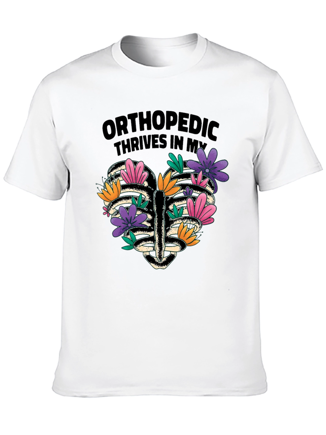 Orthopedic Rib Cage Floral T-Shirt