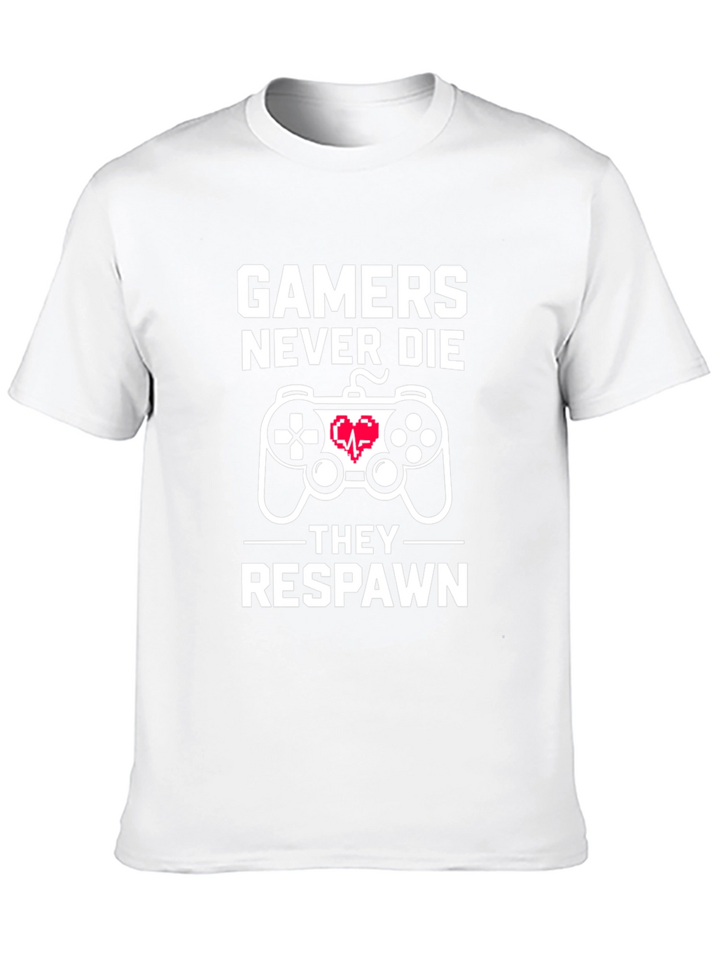 Gamers Never Die T-Shirt - Black Cotton