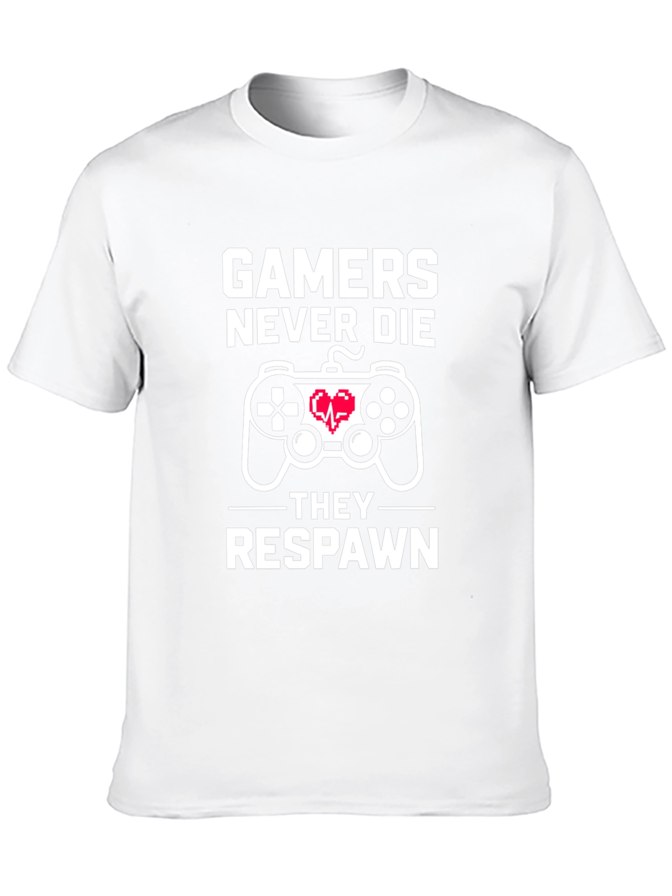 Gamers Never Die T-Shirt - Black Cotton