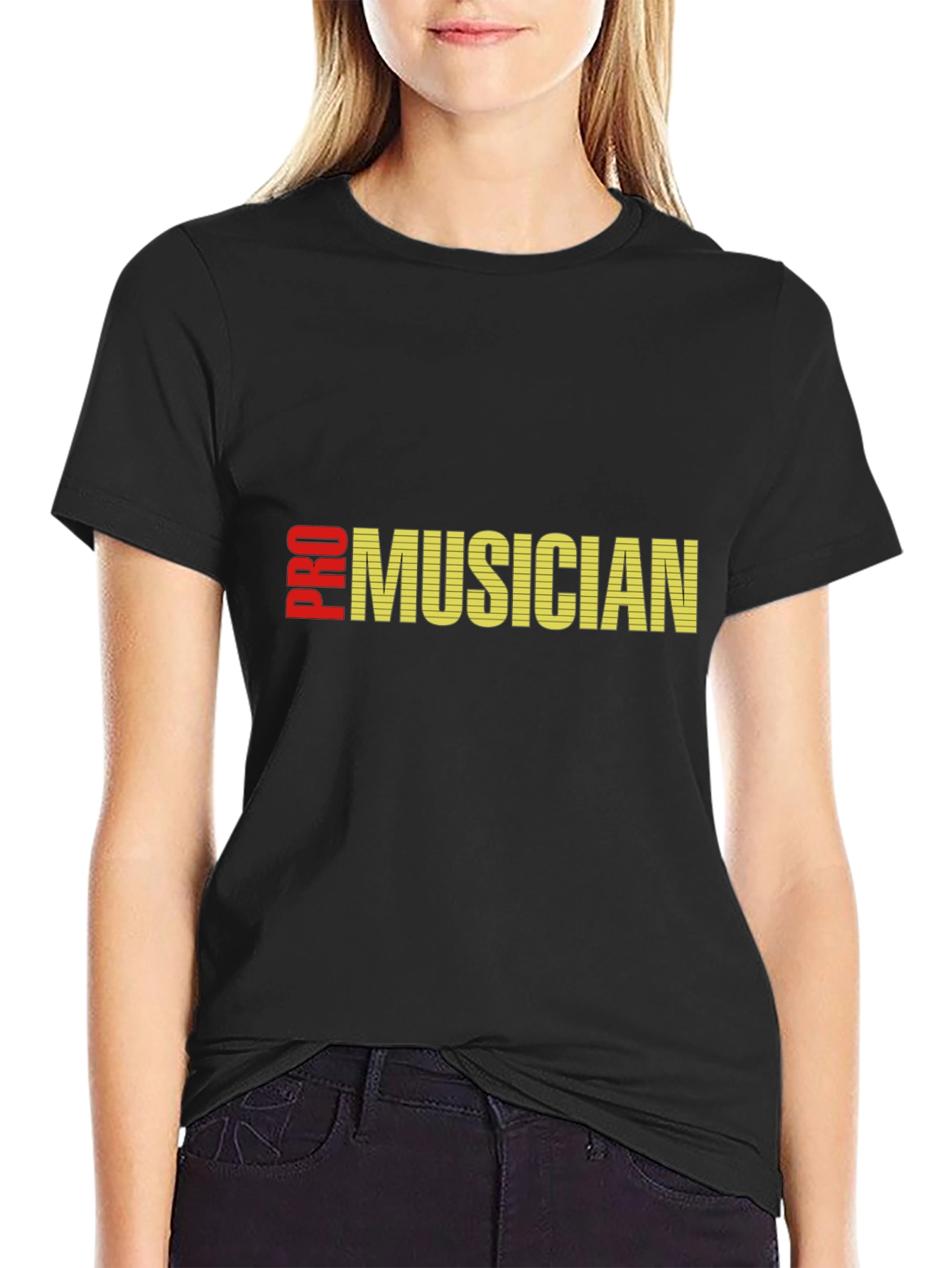 Pro Musician Black T-Shirt - Music Lover Tee