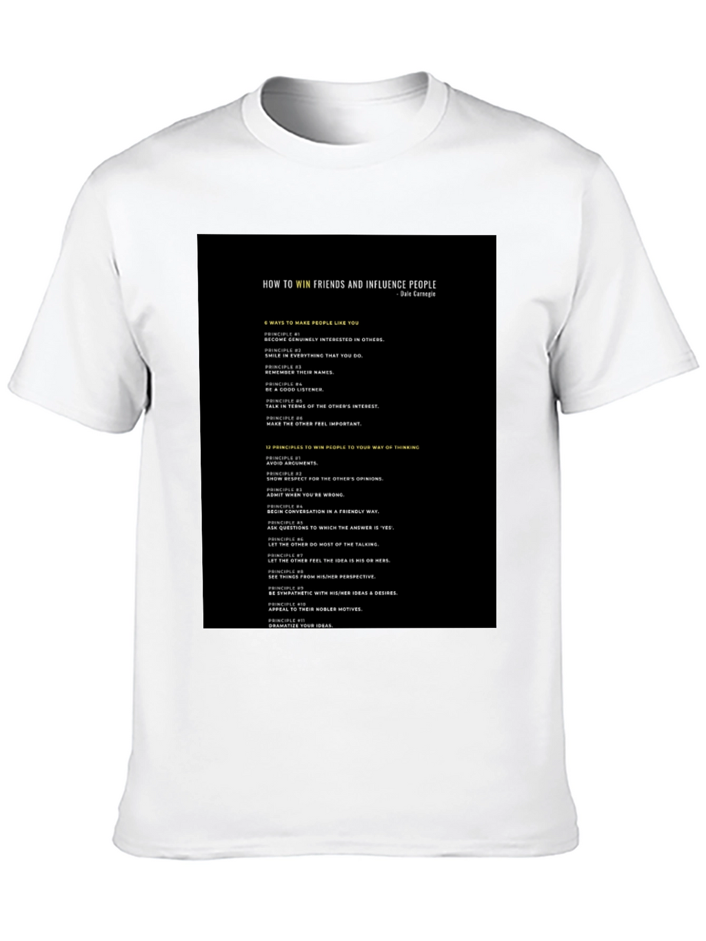 How to Win Friends Black T-Shirt