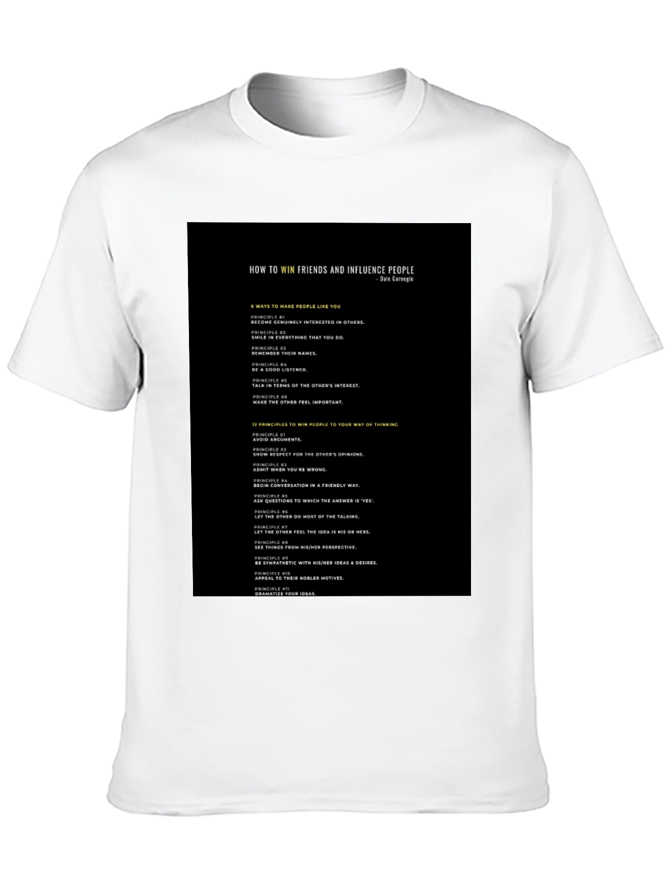 How to Win Friends Black T-Shirt