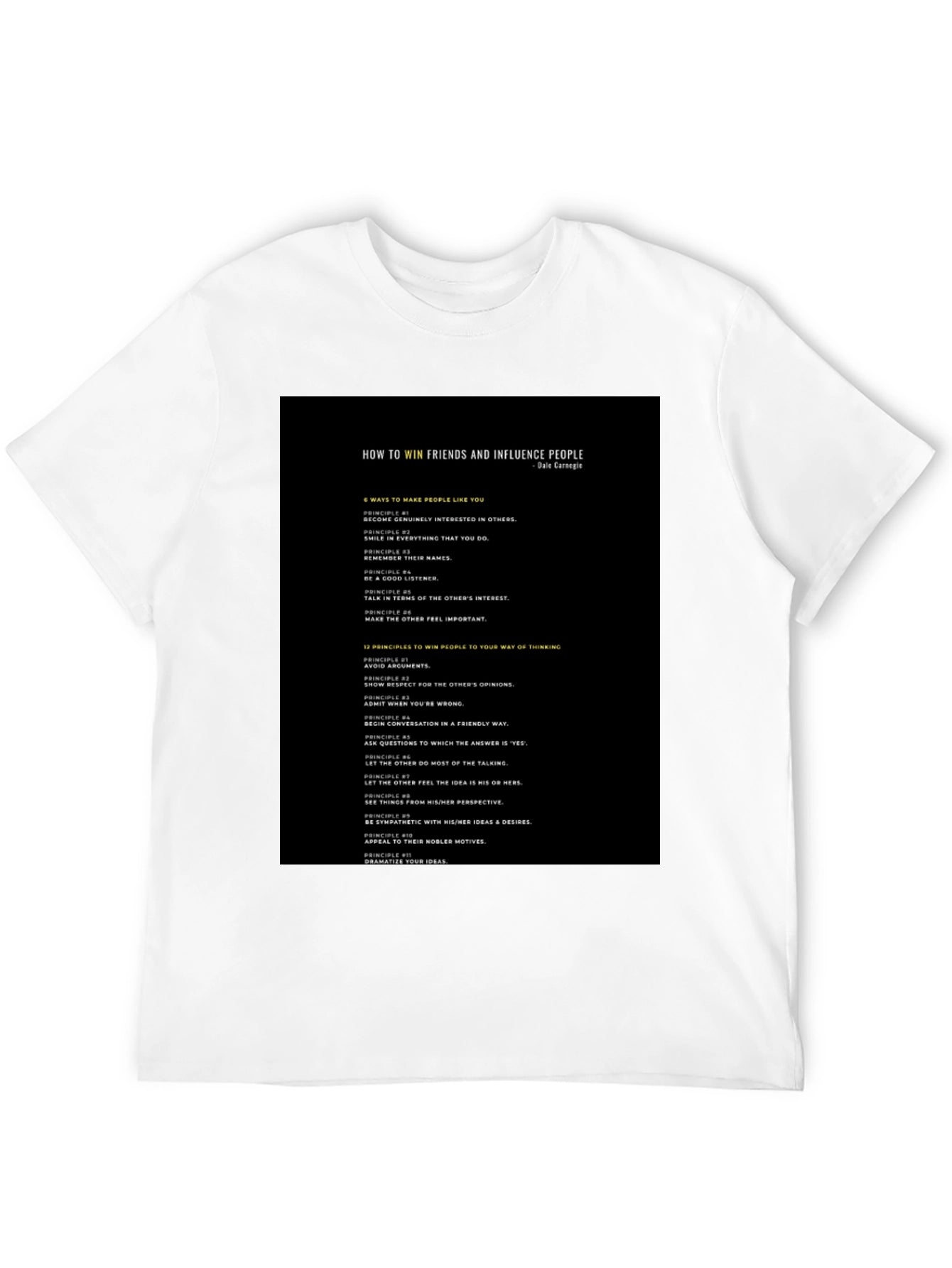 How to Win Friends Black T-Shirt