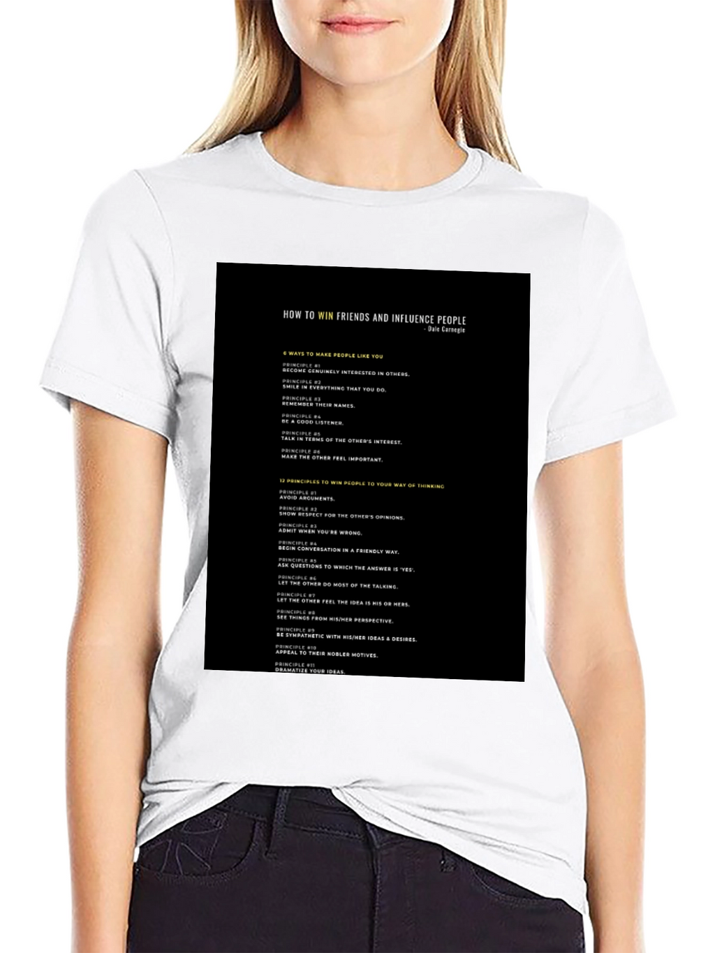 How to Win Friends Black T-Shirt