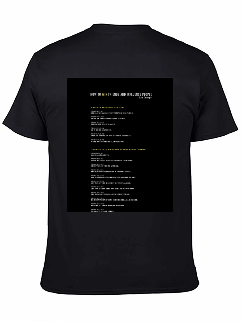 How to Win Friends Black T-Shirt