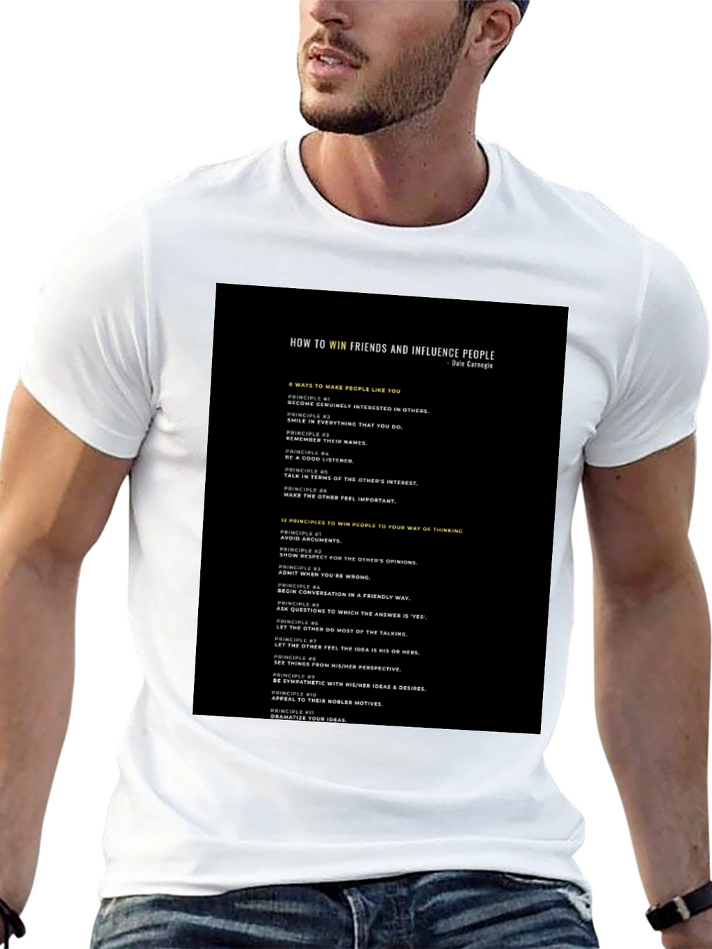 How to Win Friends Black T-Shirt