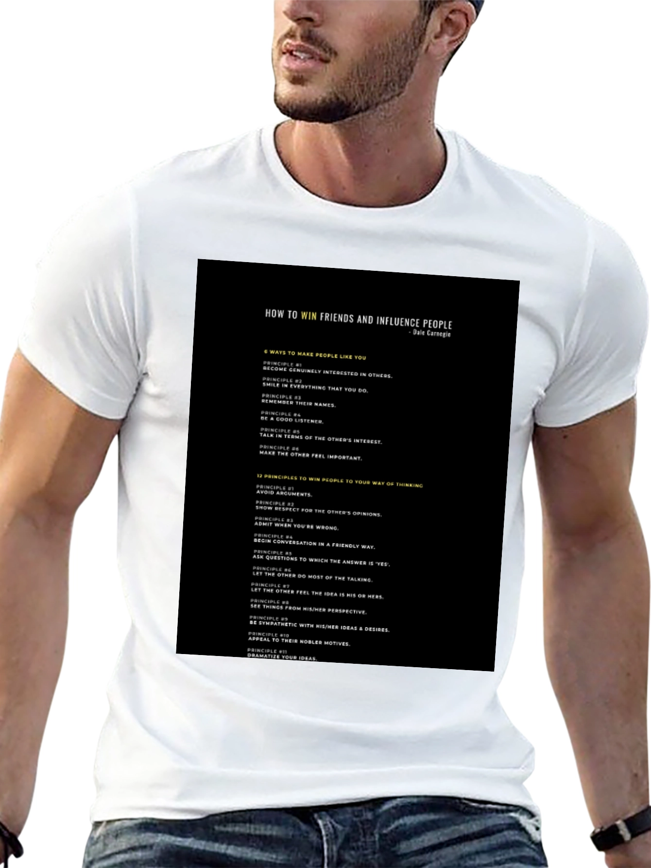How to Win Friends Black T-Shirt