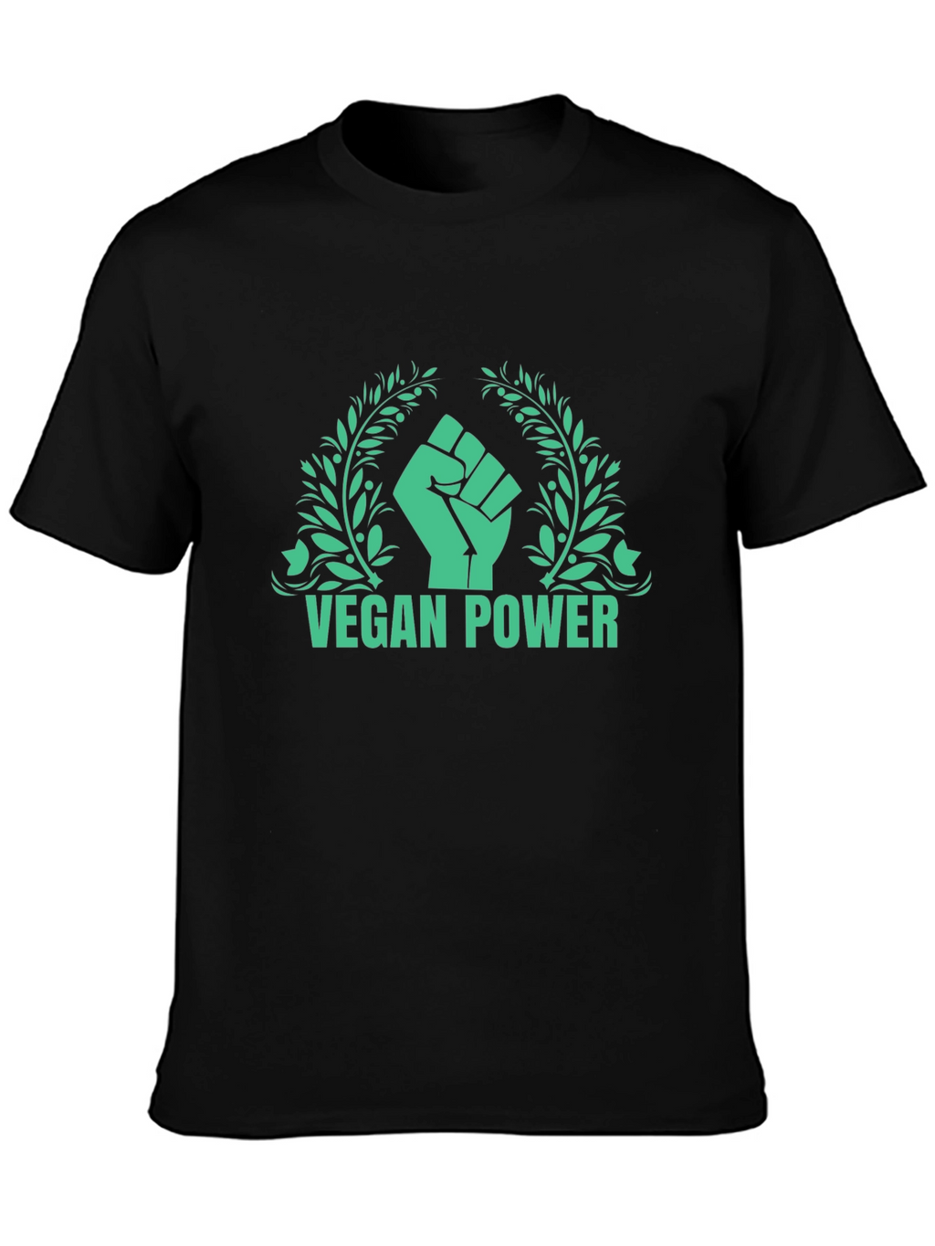 Vegan Power Graphic Tee - Black