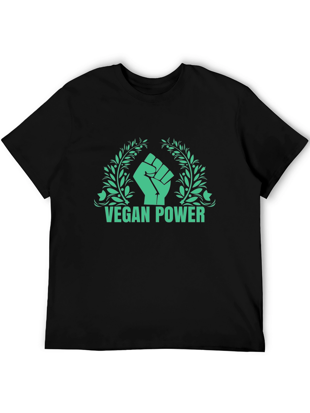 Vegan Power Graphic Tee - Black