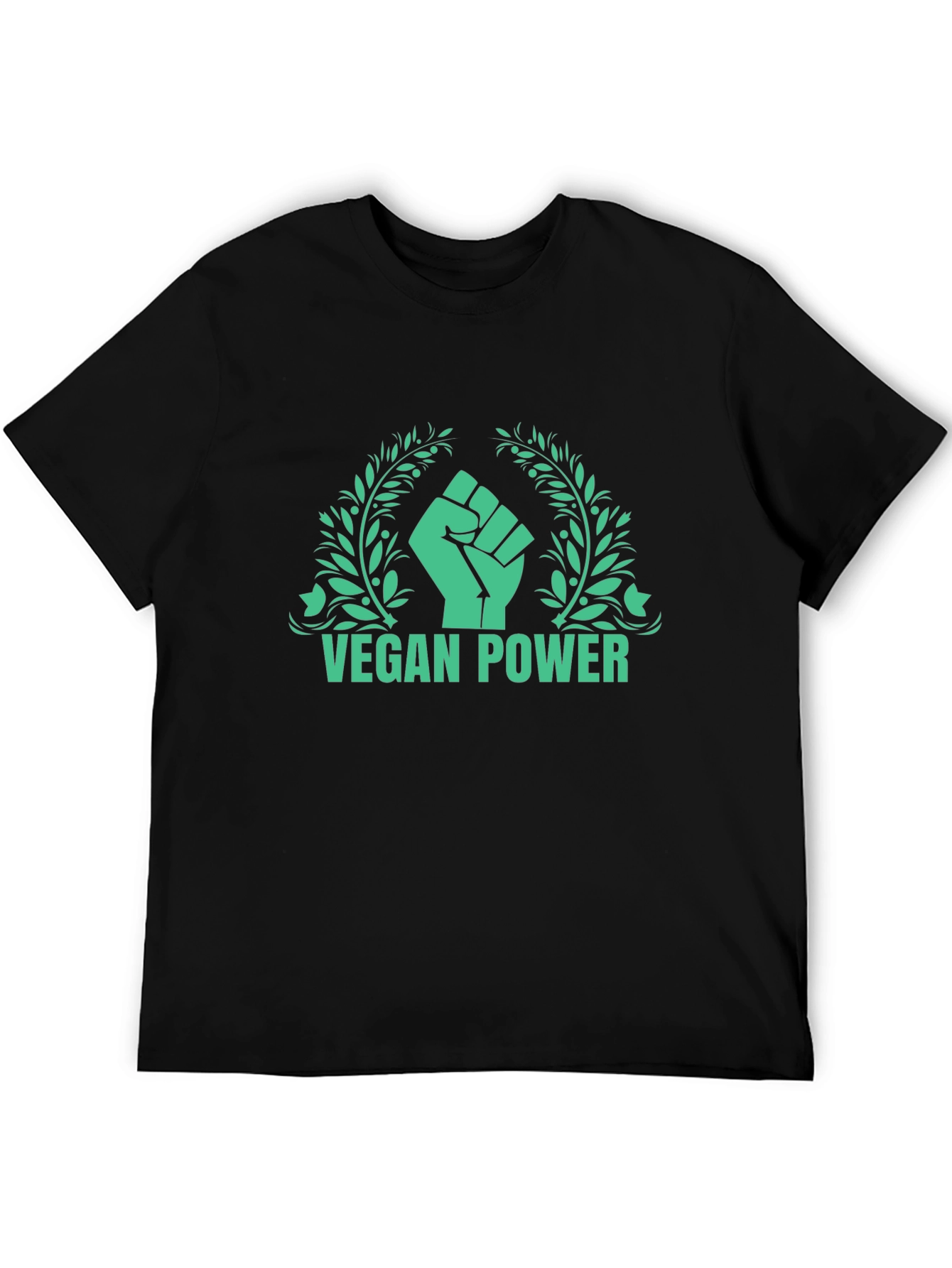 Vegan Power Graphic Tee - Black