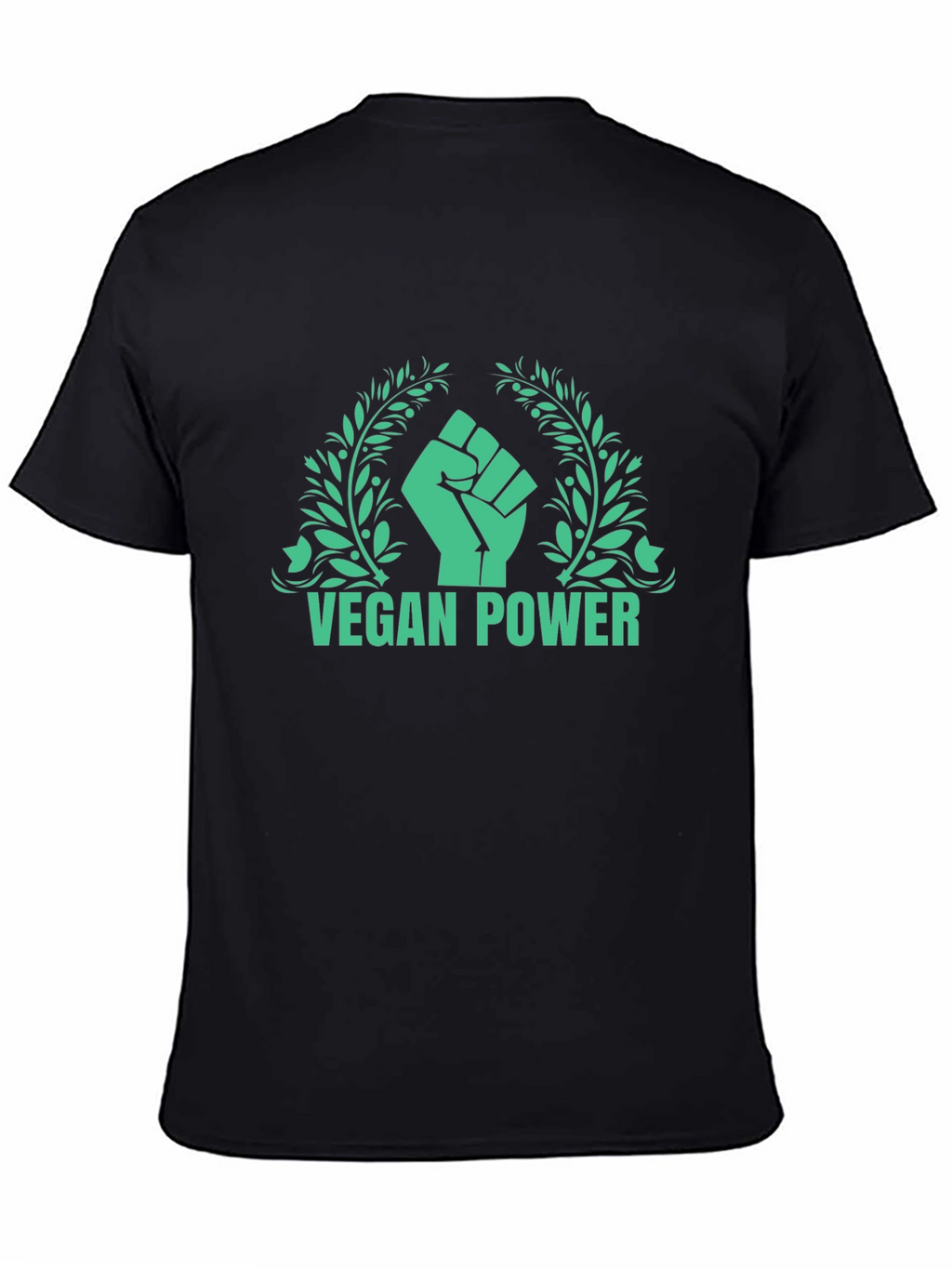 Vegan Power Graphic Tee - Black