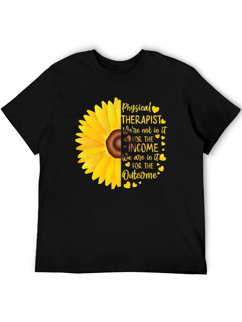 Physical Therapist Sunflower Graphic Tee