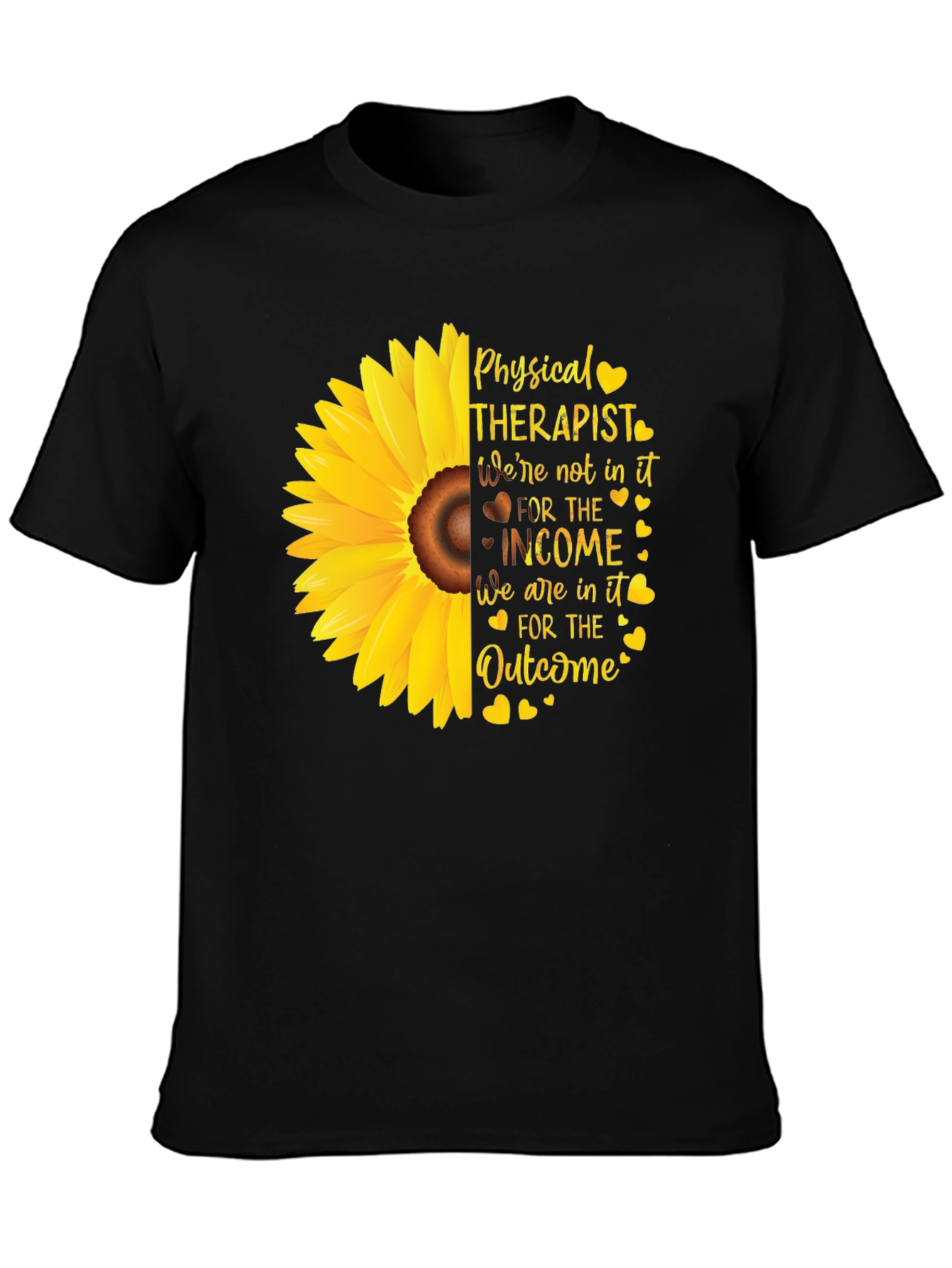 Physical Therapist Sunflower Graphic Tee