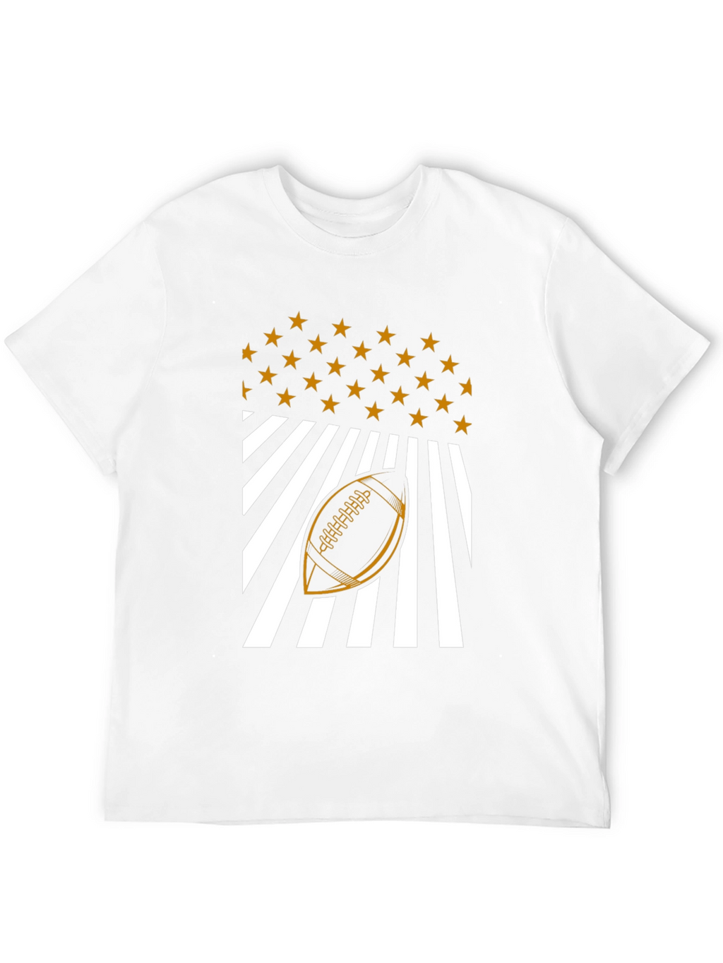 Football Stars & Stripes Graphic T-Shirt