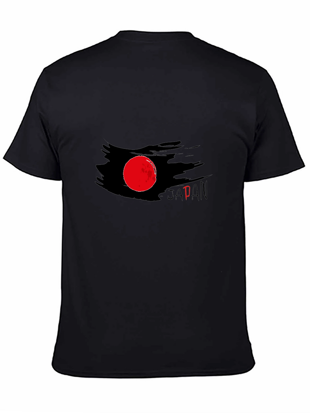 Japan Flag Graphic Tee - Brush Stroke Design