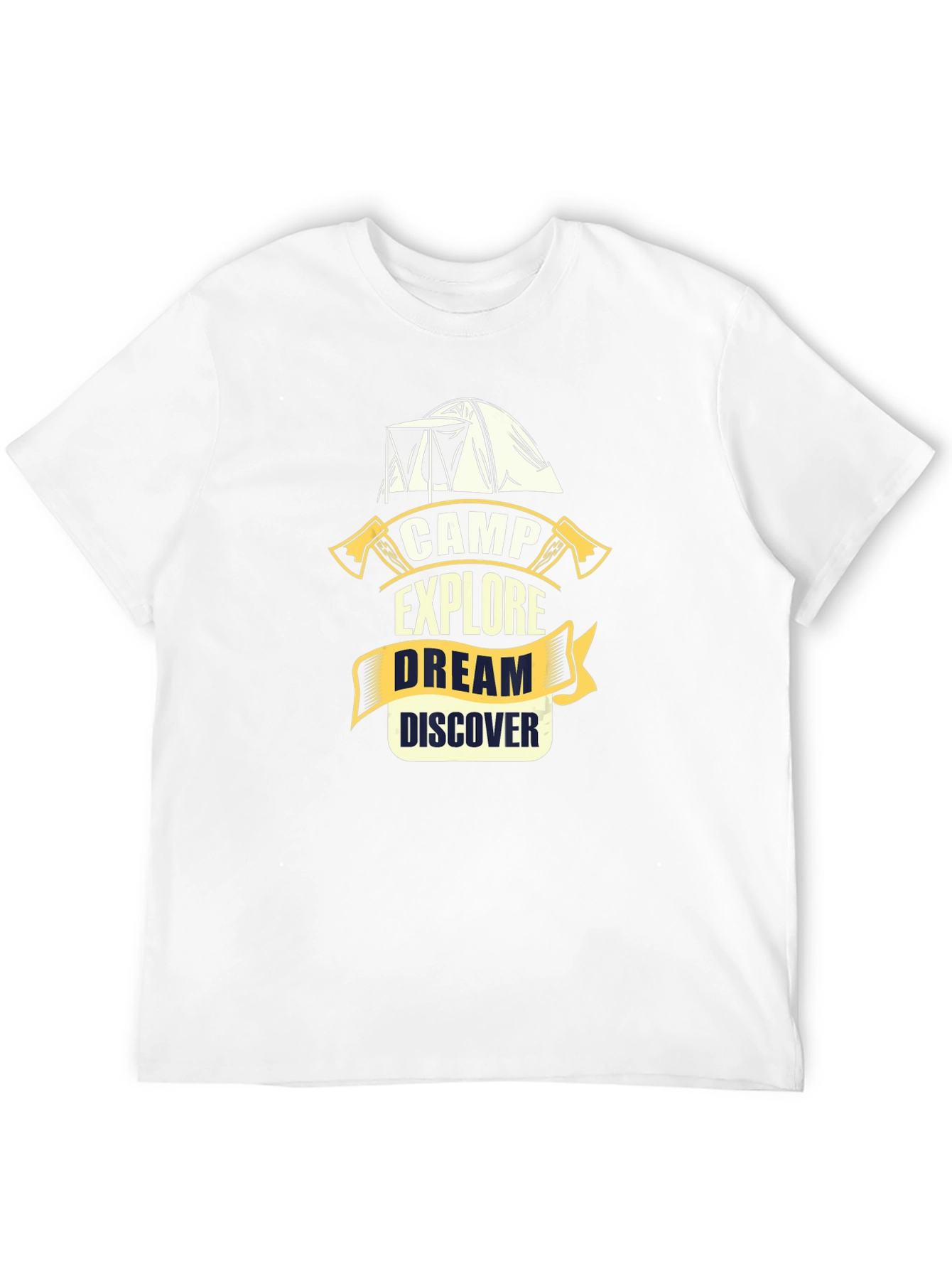 Camp Explore Dream Discover Black T-Shirt