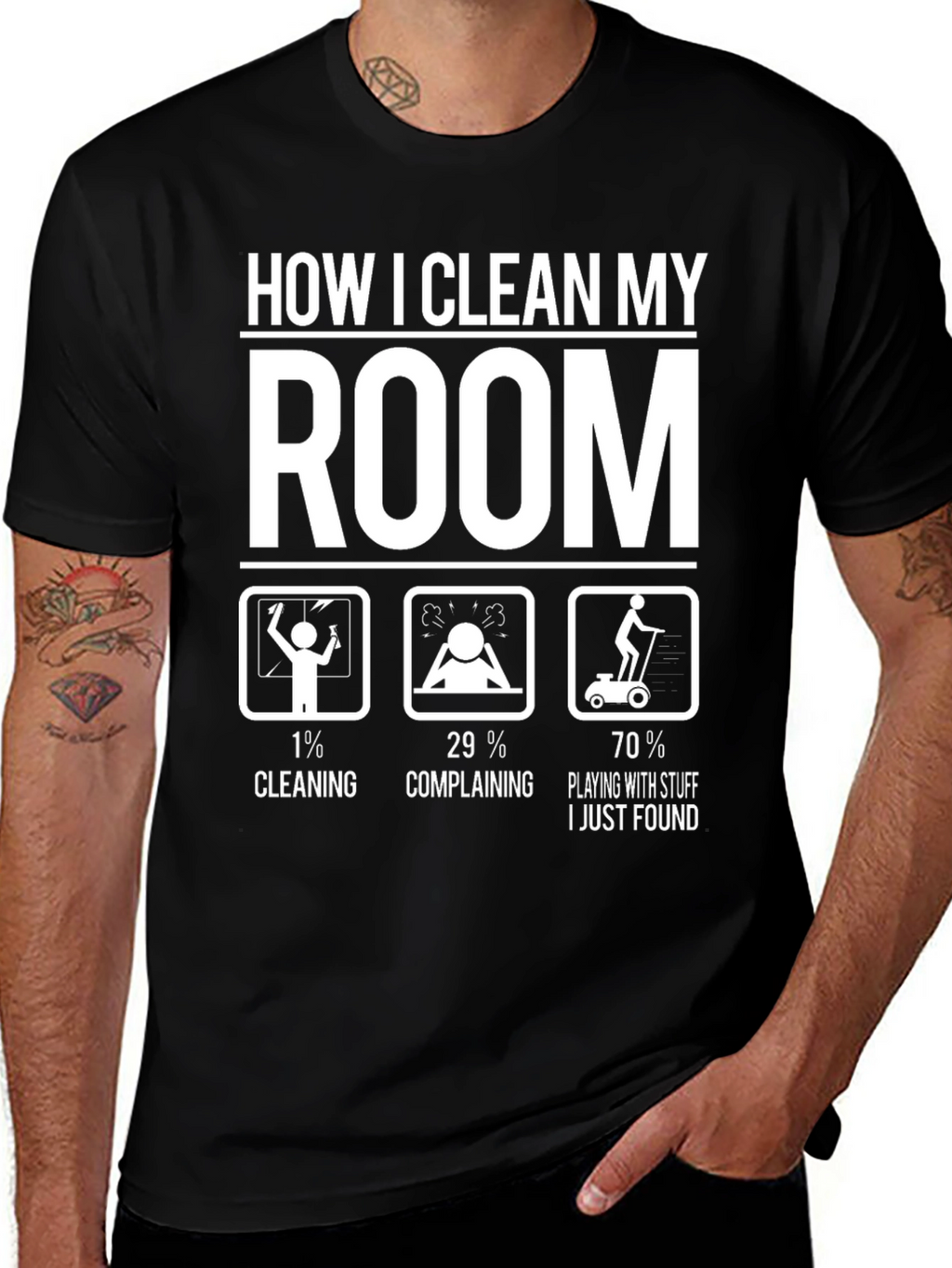 Funny How I Clean My Room Graphic T-Shirt