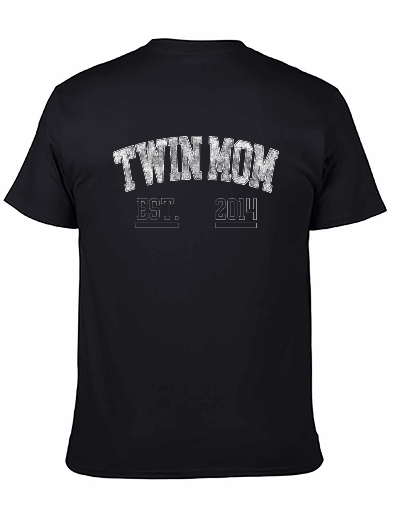 Twin Mom Est. 2014 Black T-Shirt