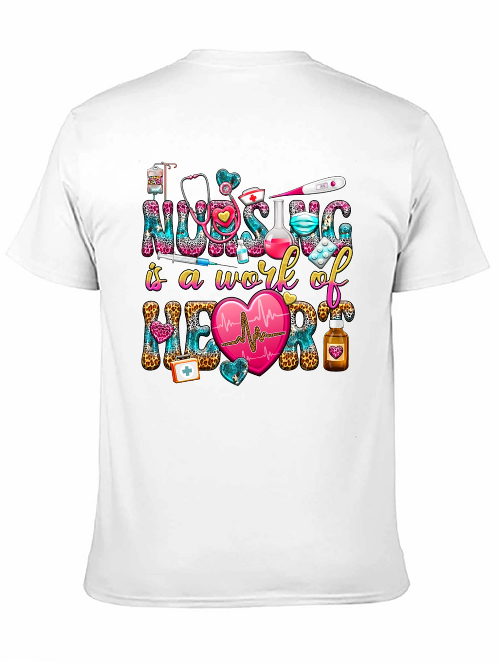 Nurse Heartbeat Graphic T-Shirt
