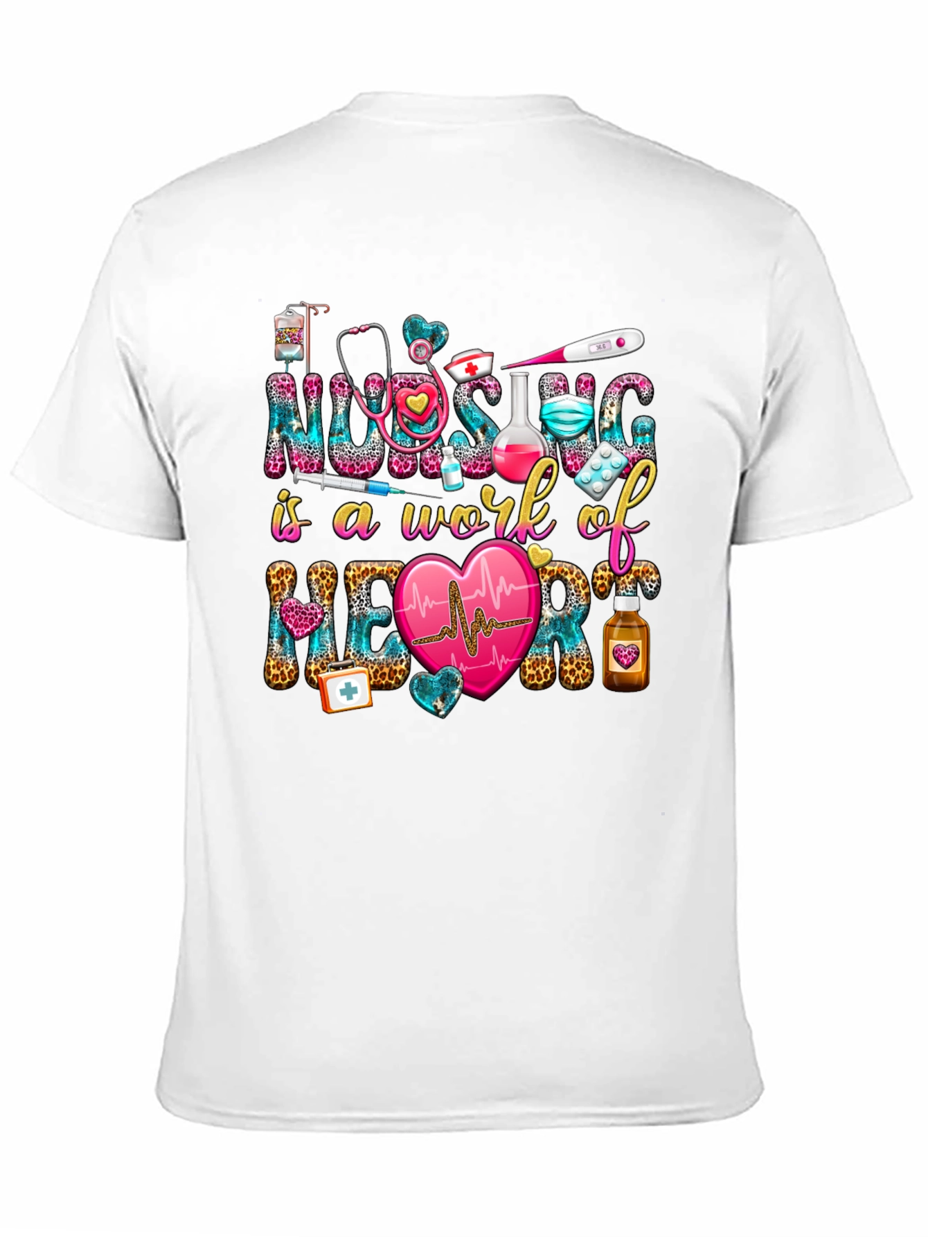 Nurse Heartbeat Graphic T-Shirt