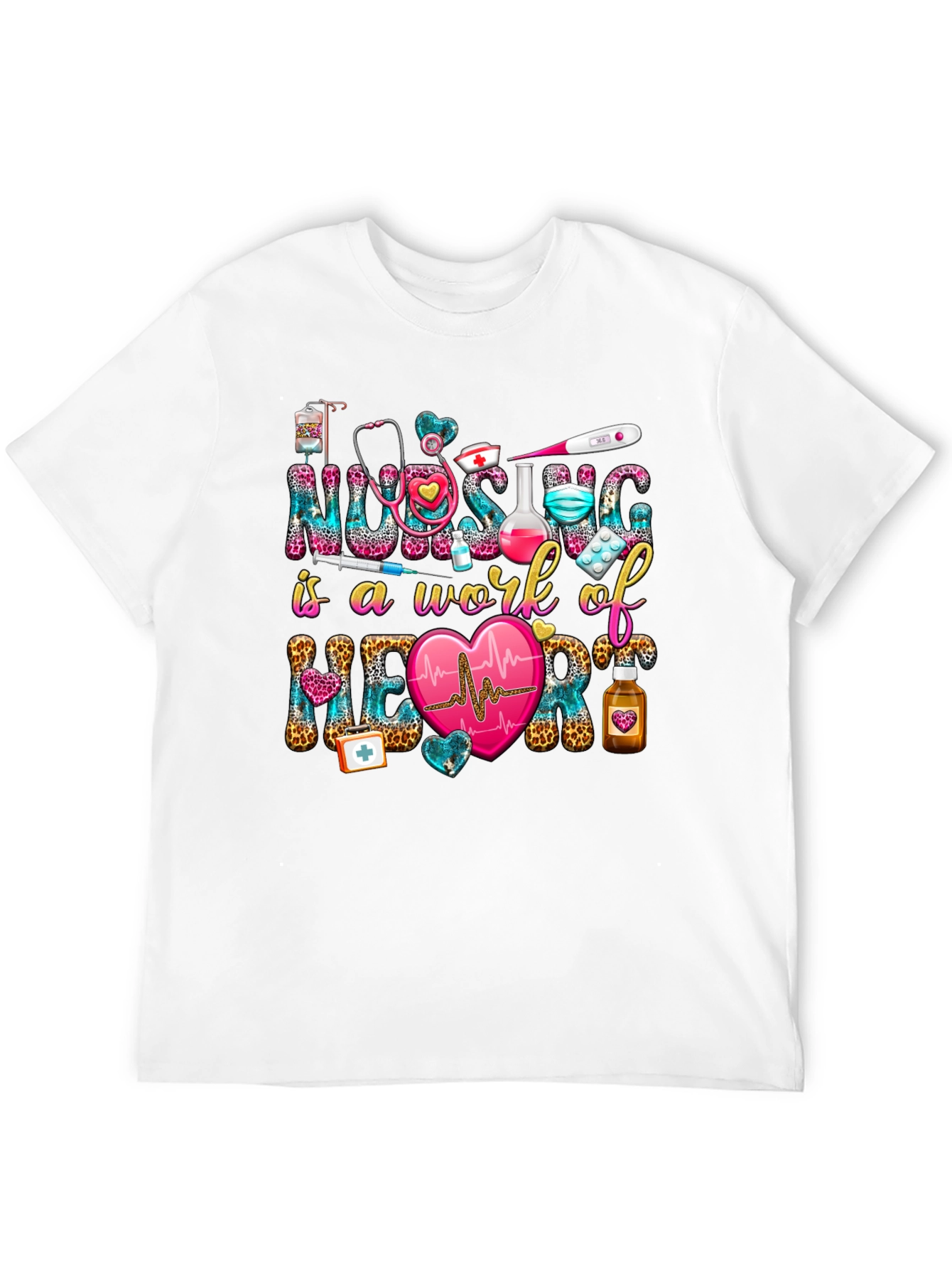 Nurse Heartbeat Graphic T-Shirt