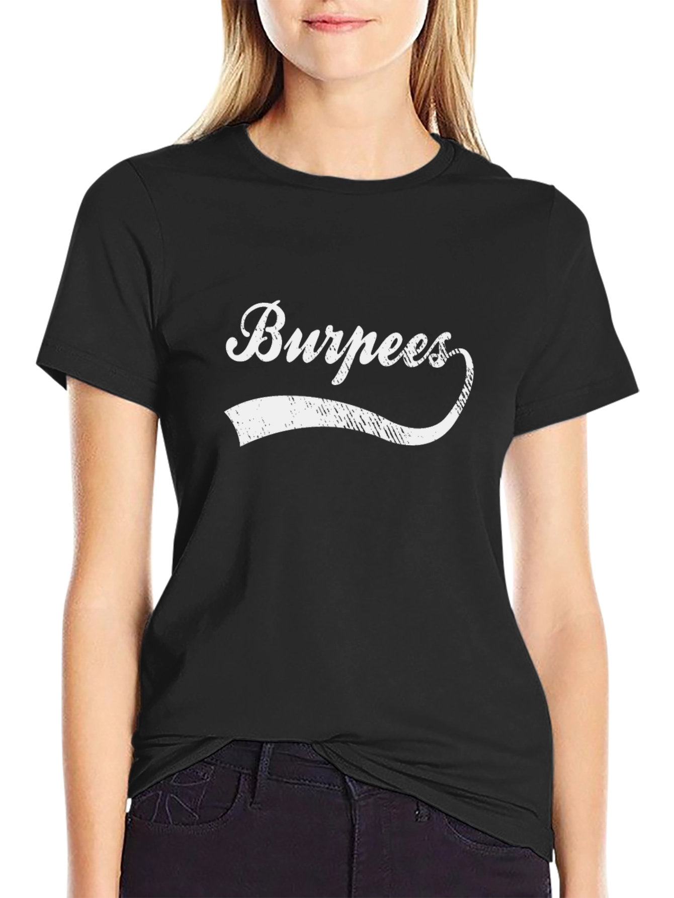 Burpees Black T-Shirt - Workout Motivation
