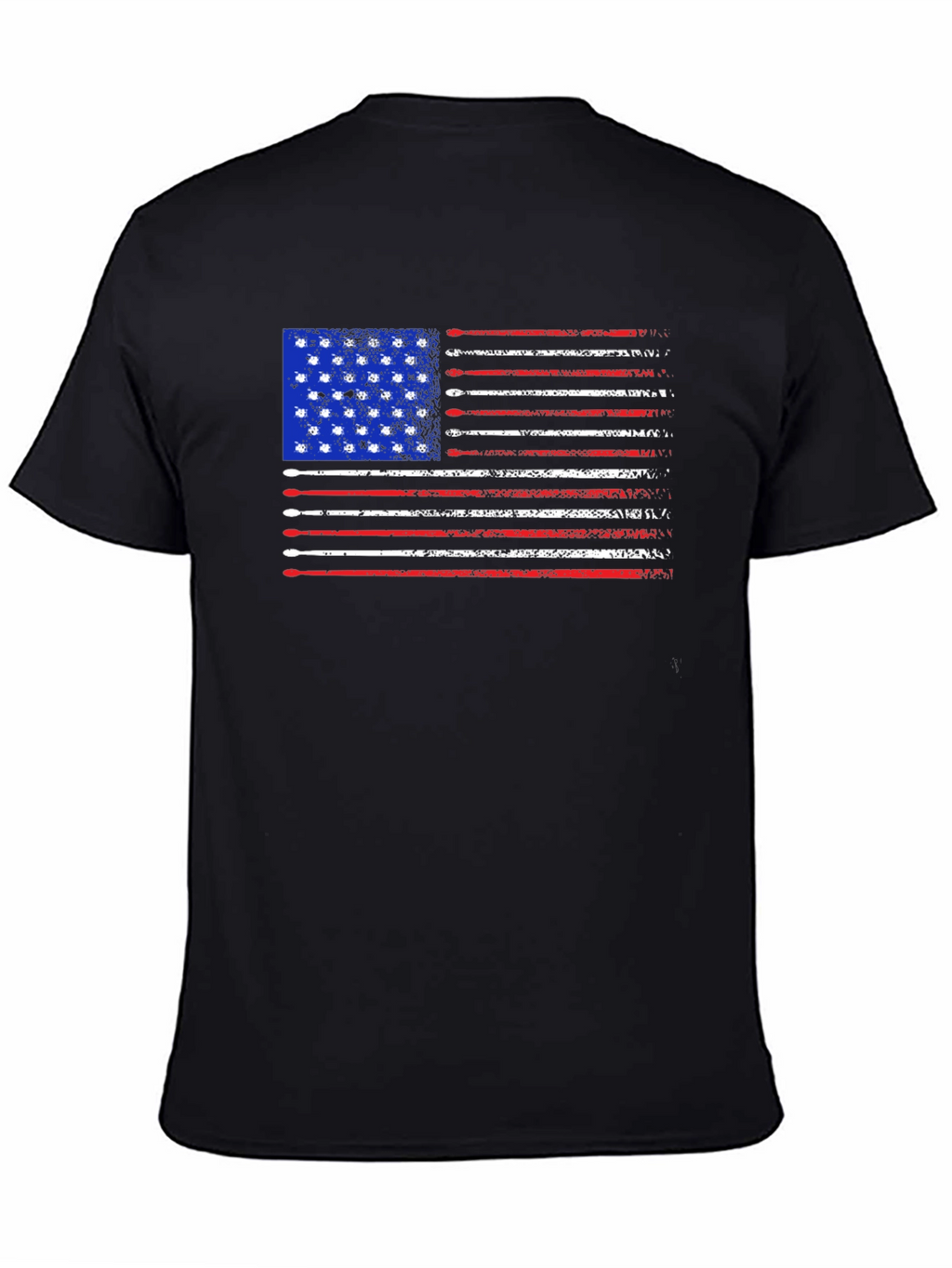 Patriotic Drum Sticks American Flag Tee