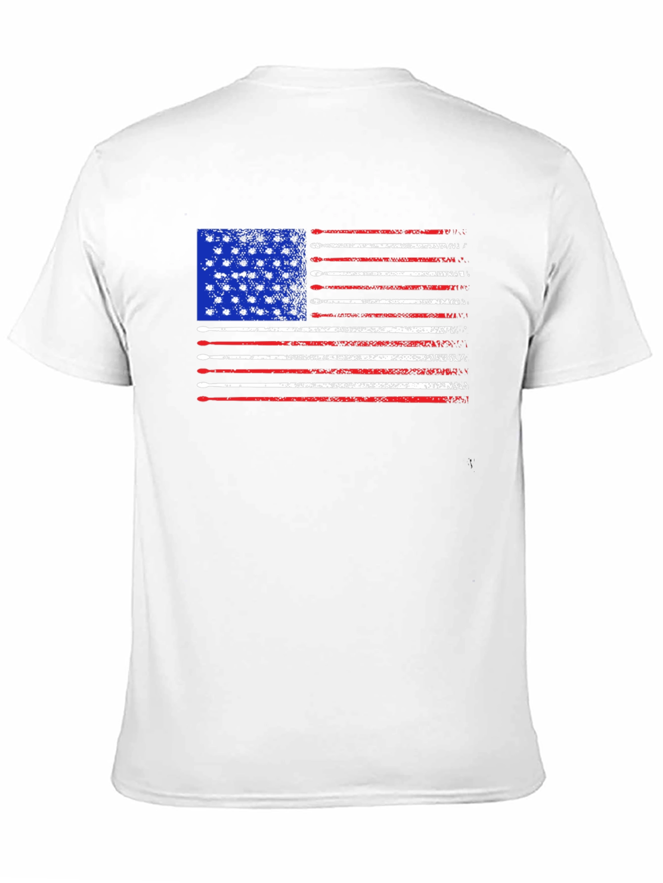 Patriotic Drum Sticks American Flag Tee