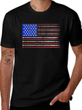 Patriotic Drum Sticks American Flag Tee