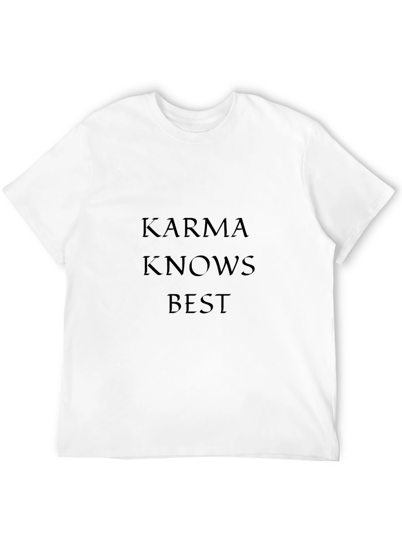 Karma Knows Best Black Graphic Tee